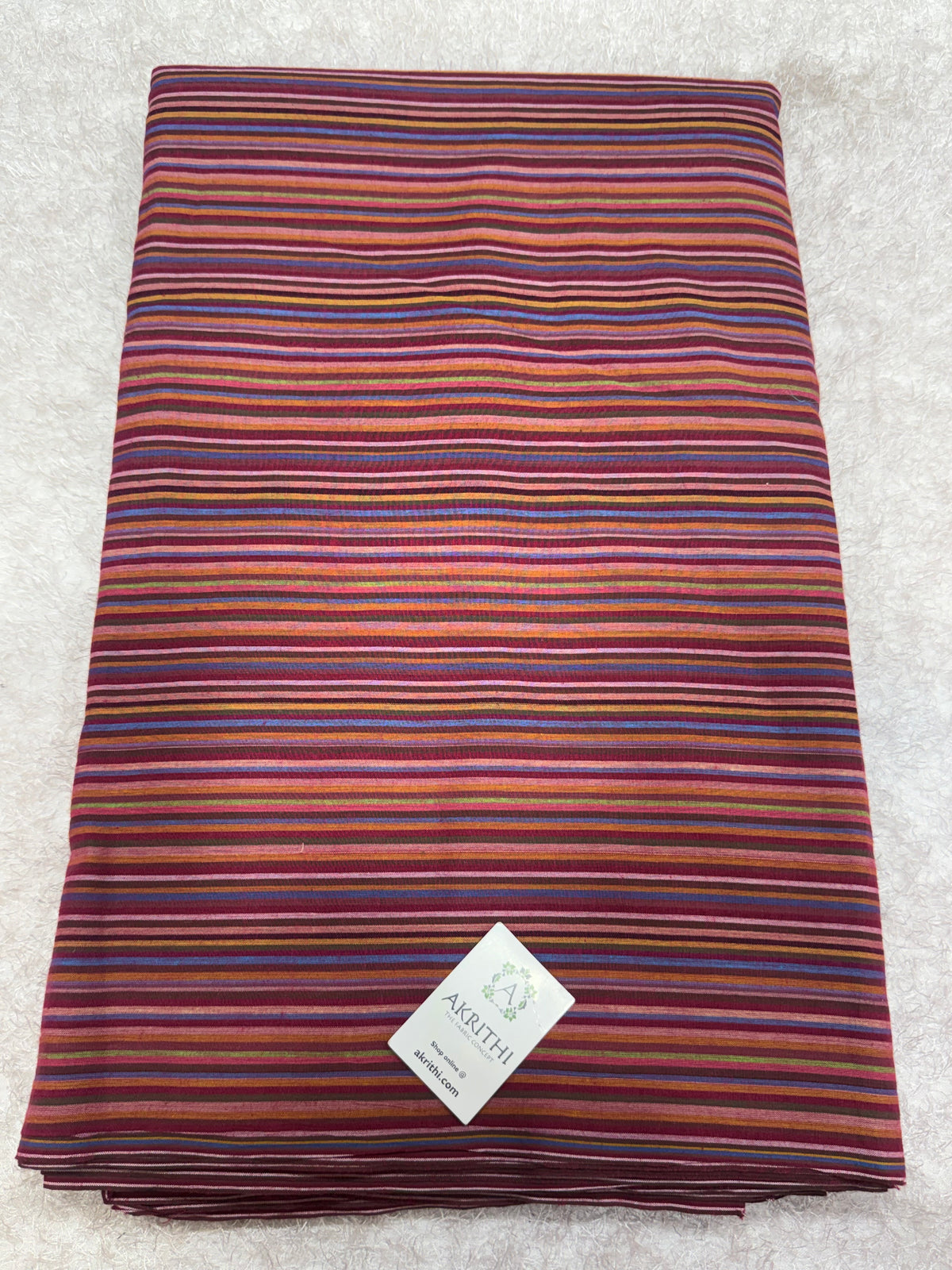 Woven striped Pure cotton fabric