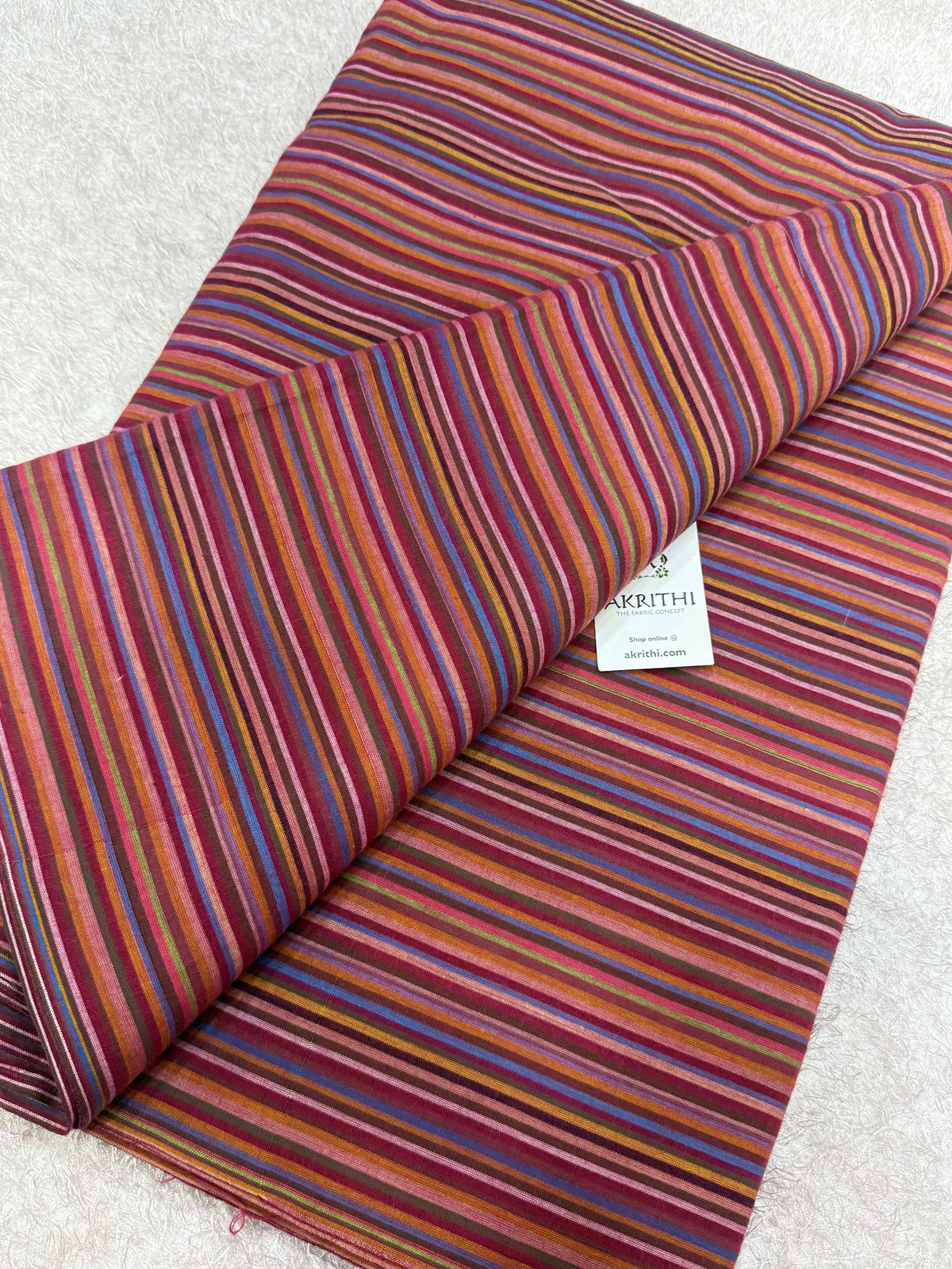 Woven striped Pure cotton fabric