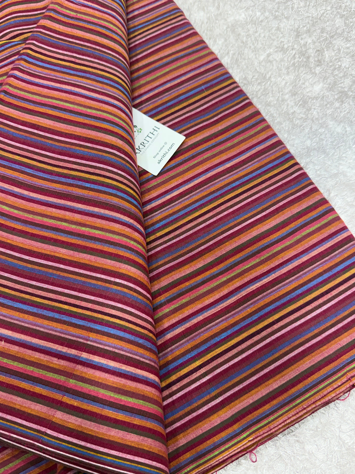 Woven striped Pure cotton fabric