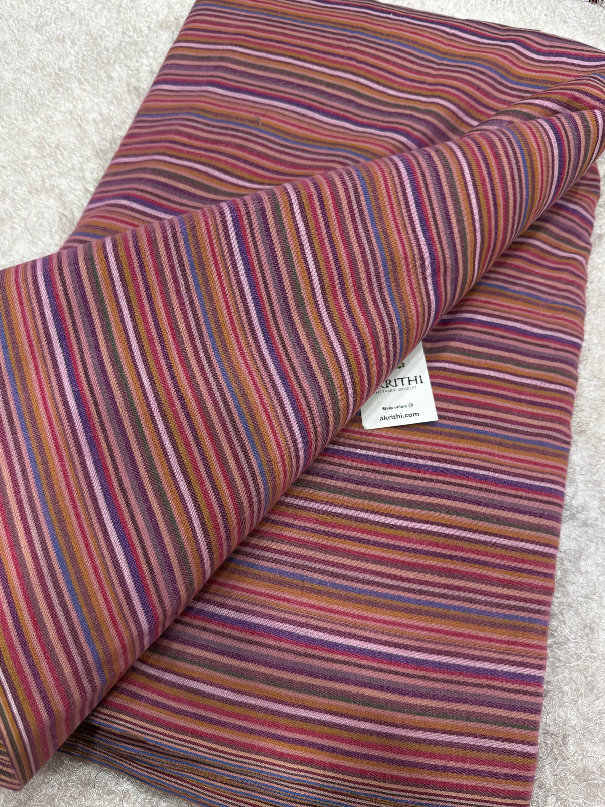 Woven striped Pure cotton fabric
