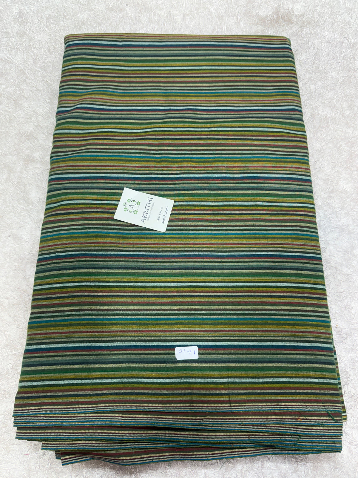 Woven striped Pure cotton fabric