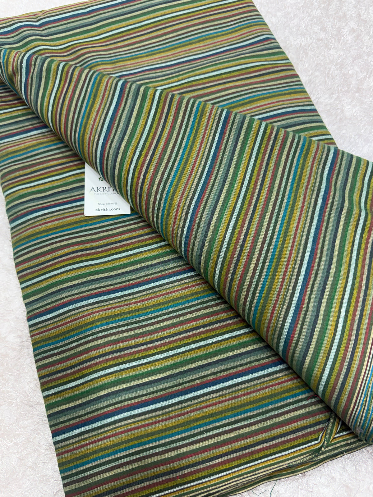 Woven striped Pure cotton fabric