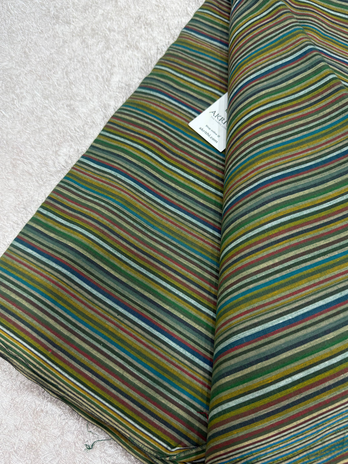 Woven striped Pure cotton fabric