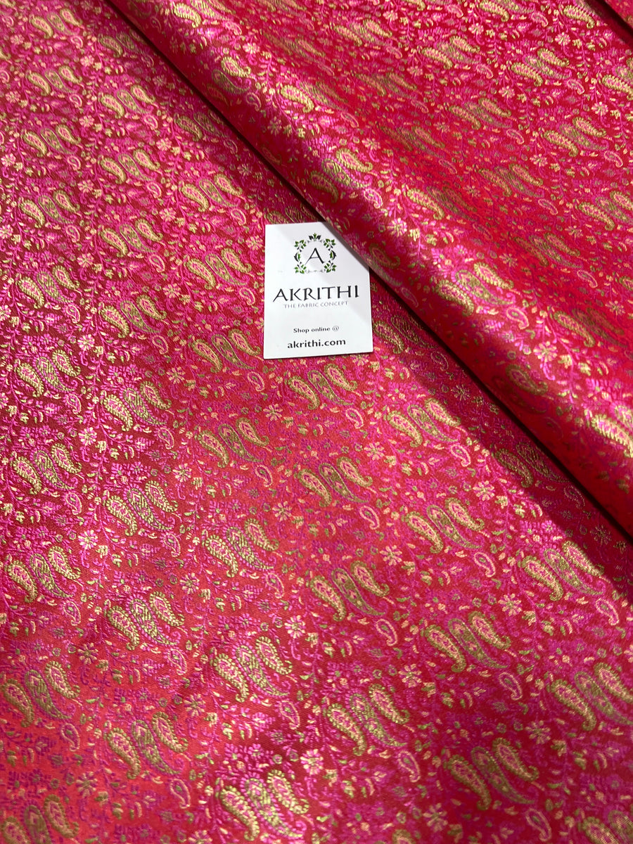 Pure Banarasi brocade fabric