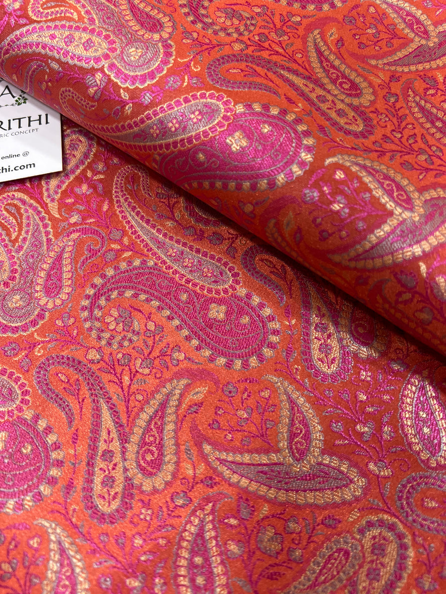 Pure Banarasi brocade fabric