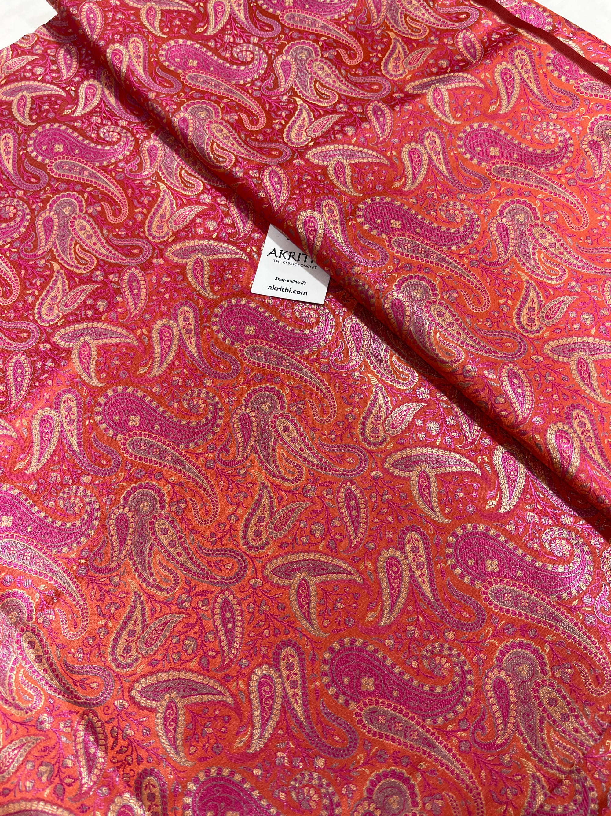 Pure Banarasi brocade fabric