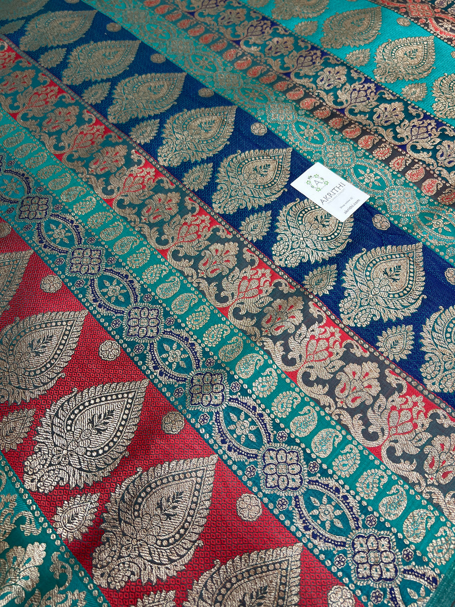 Handloom Banarasi brocade fabric