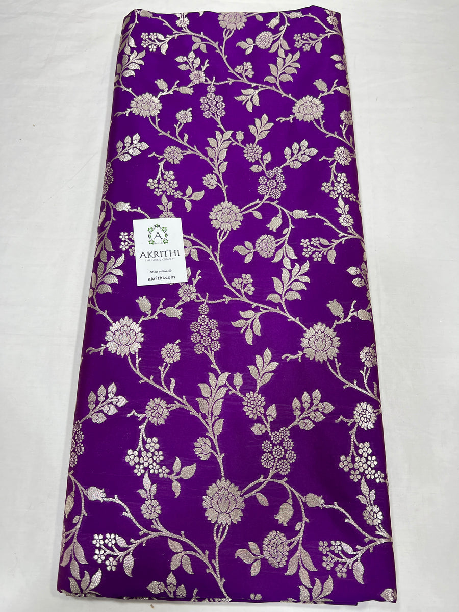 Handloom Banarasi brocade fabric