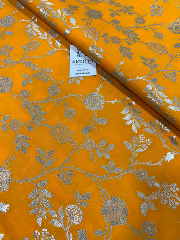 Handloom Banarasi brocade fabric