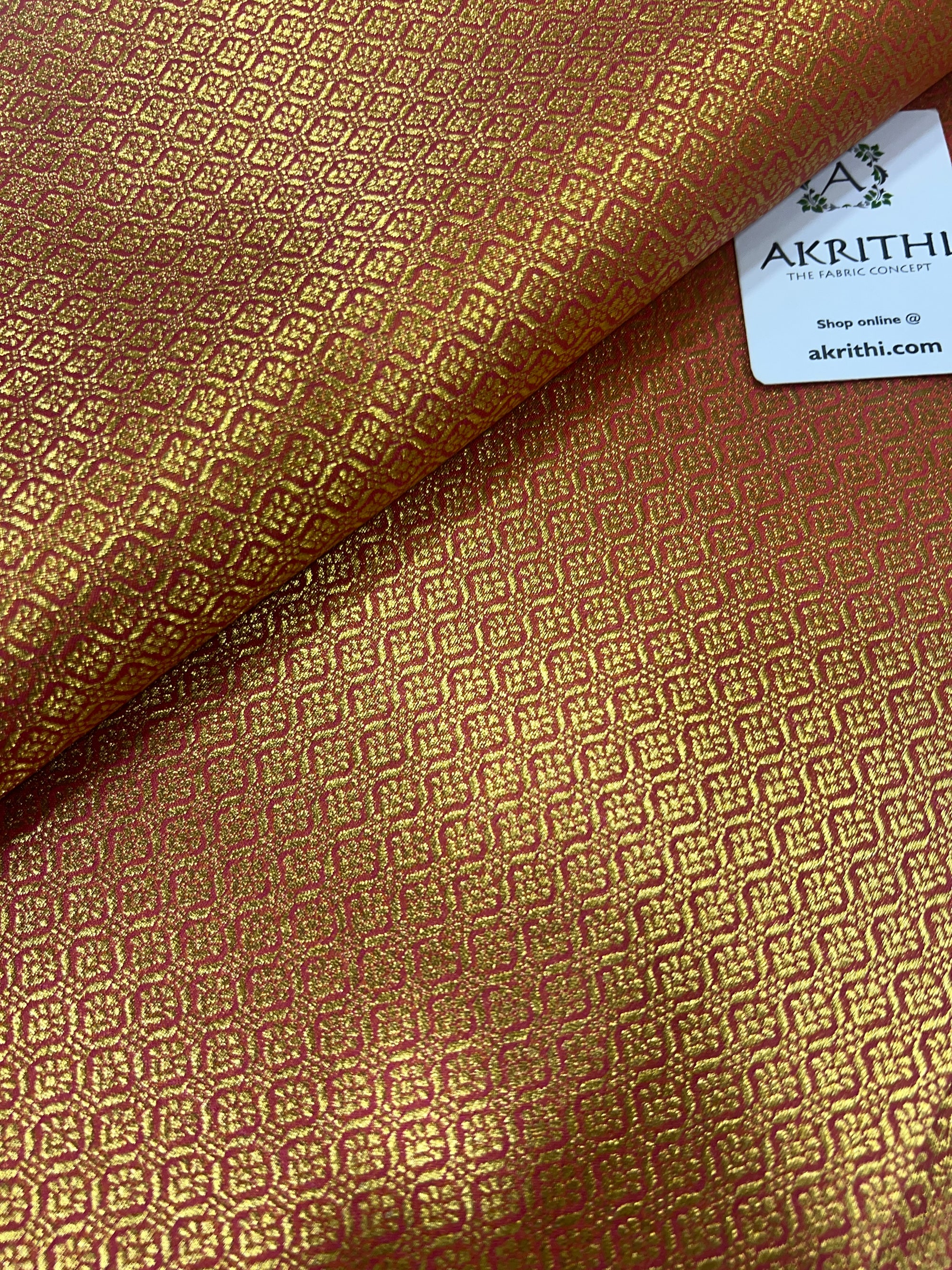 Pure Banarasi brocade fabric