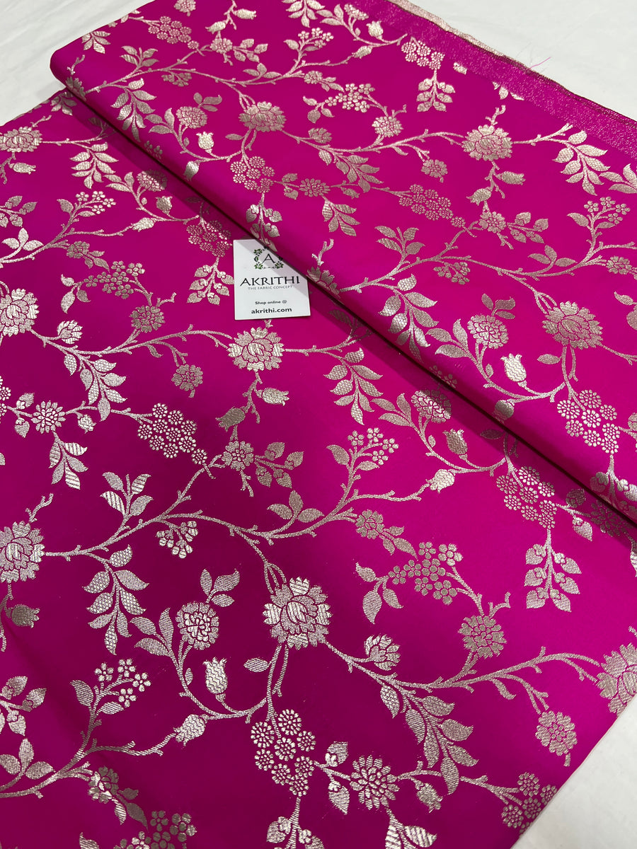 Handloom Banarasi brocade fabric