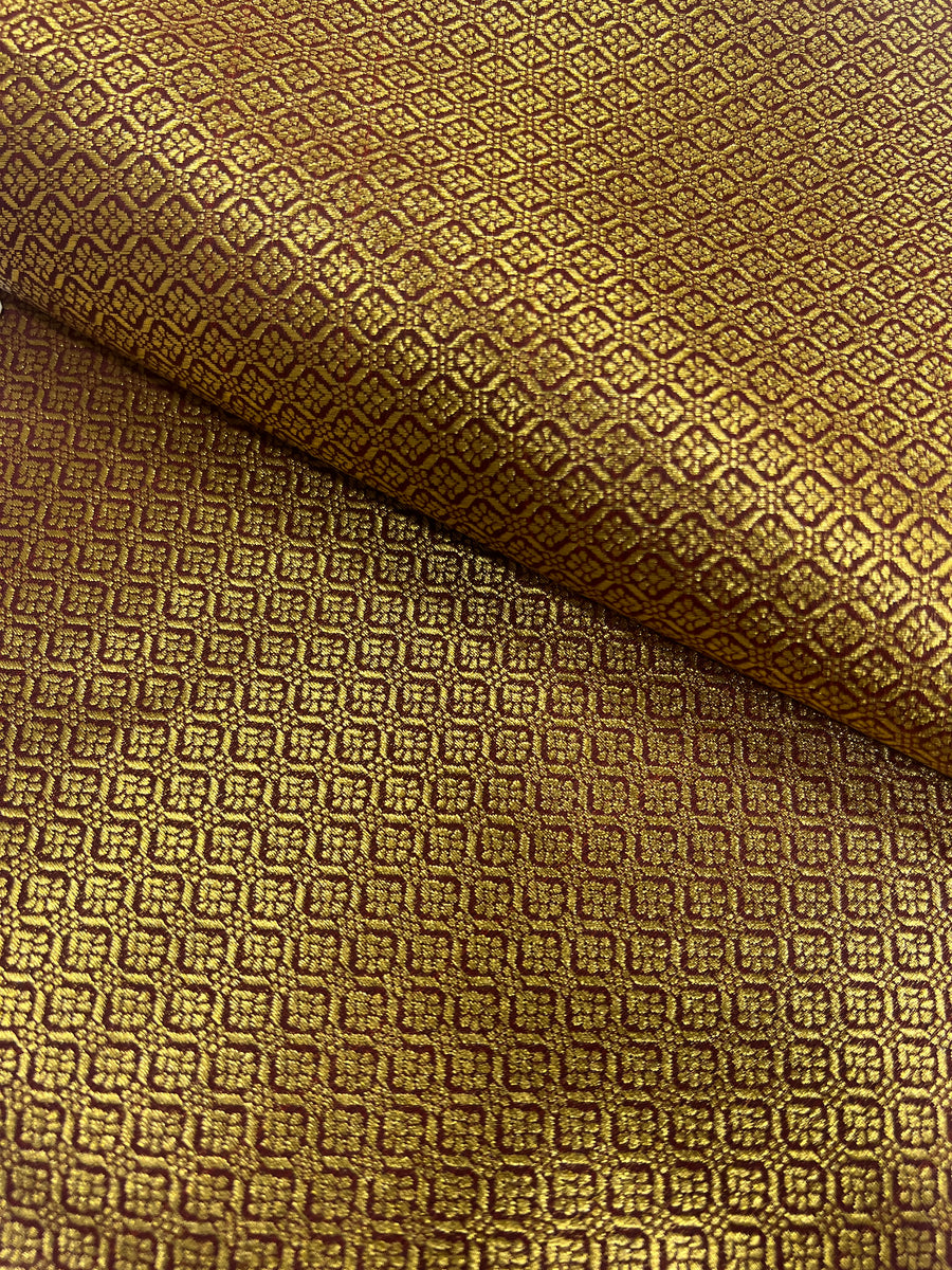 Pure Banarasi brocade fabric