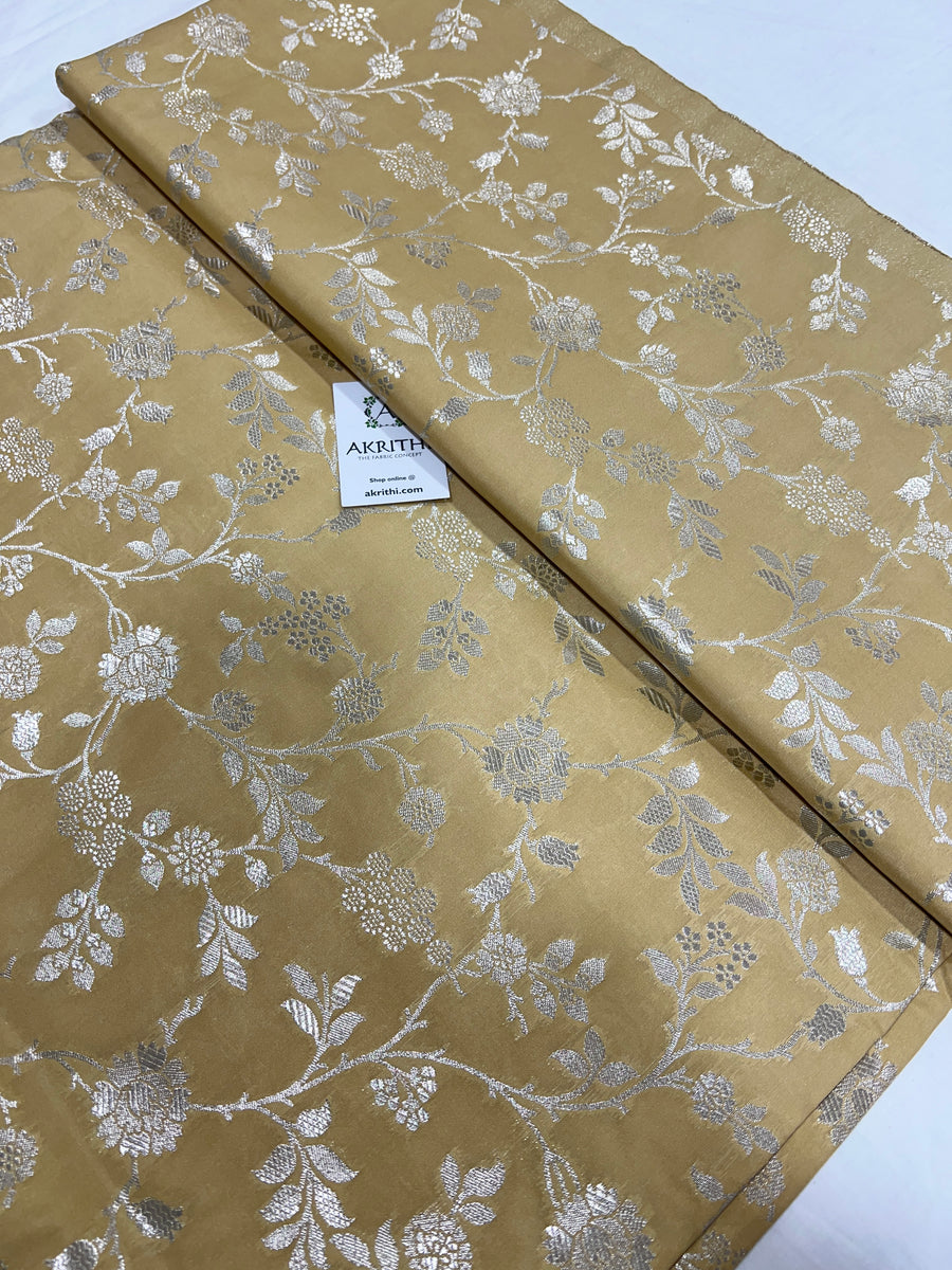 Handloom Banarasi brocade fabric