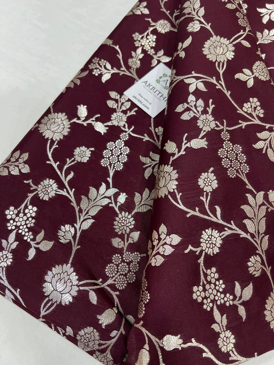 Handloom Banarasi brocade fabric