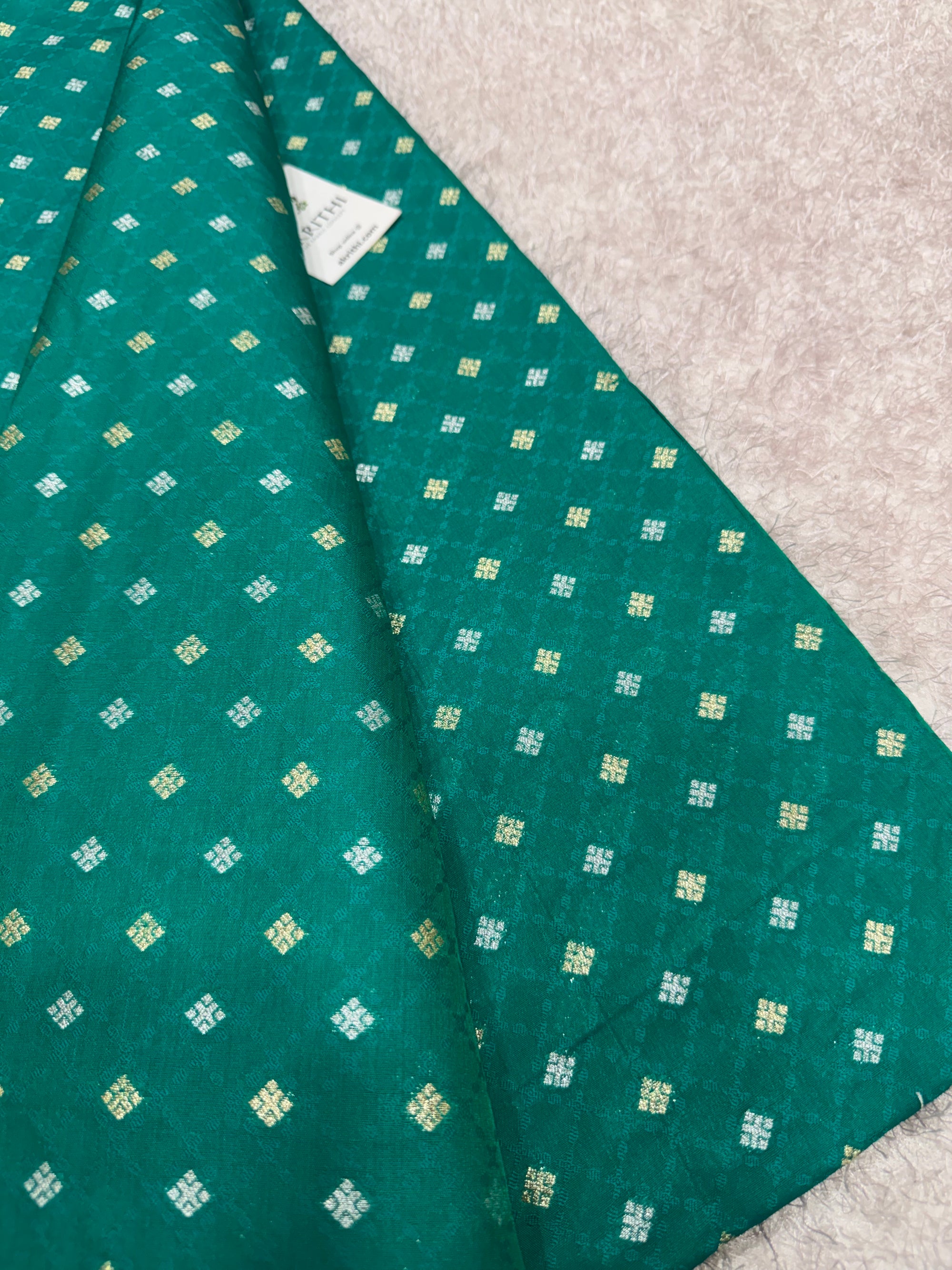 Pure Banarasi brocade fabric