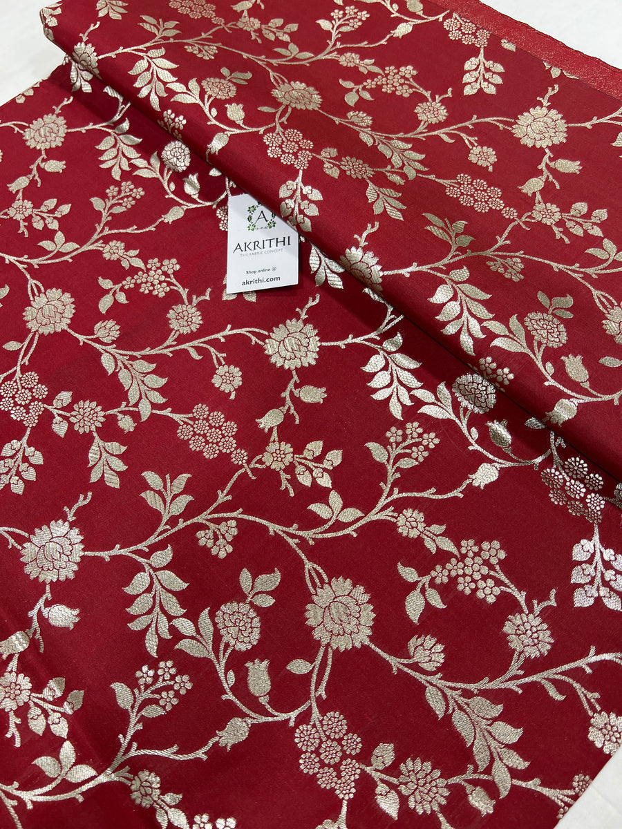 Handloom Banarasi brocade fabric