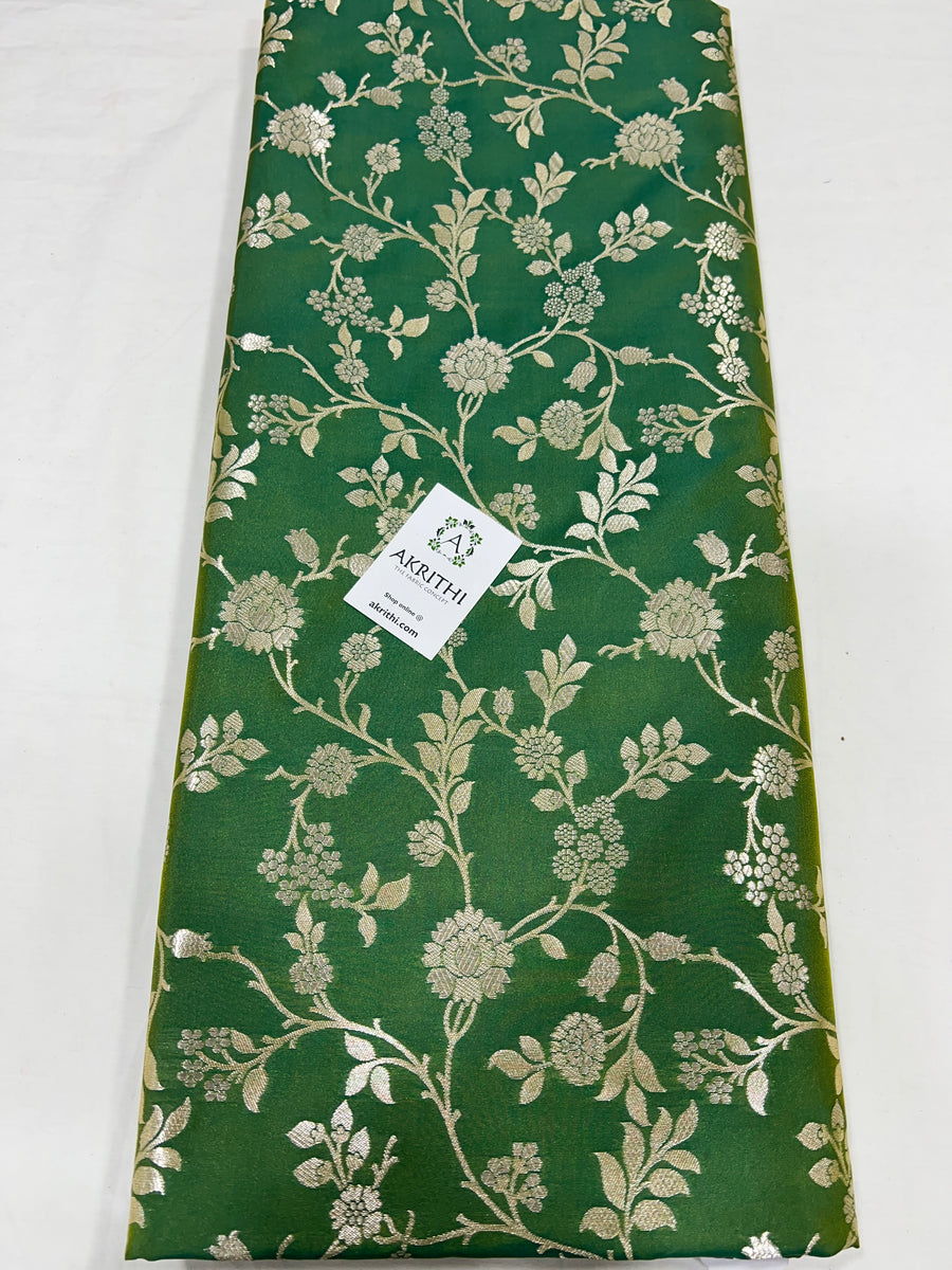 Handloom Banarasi brocade fabric