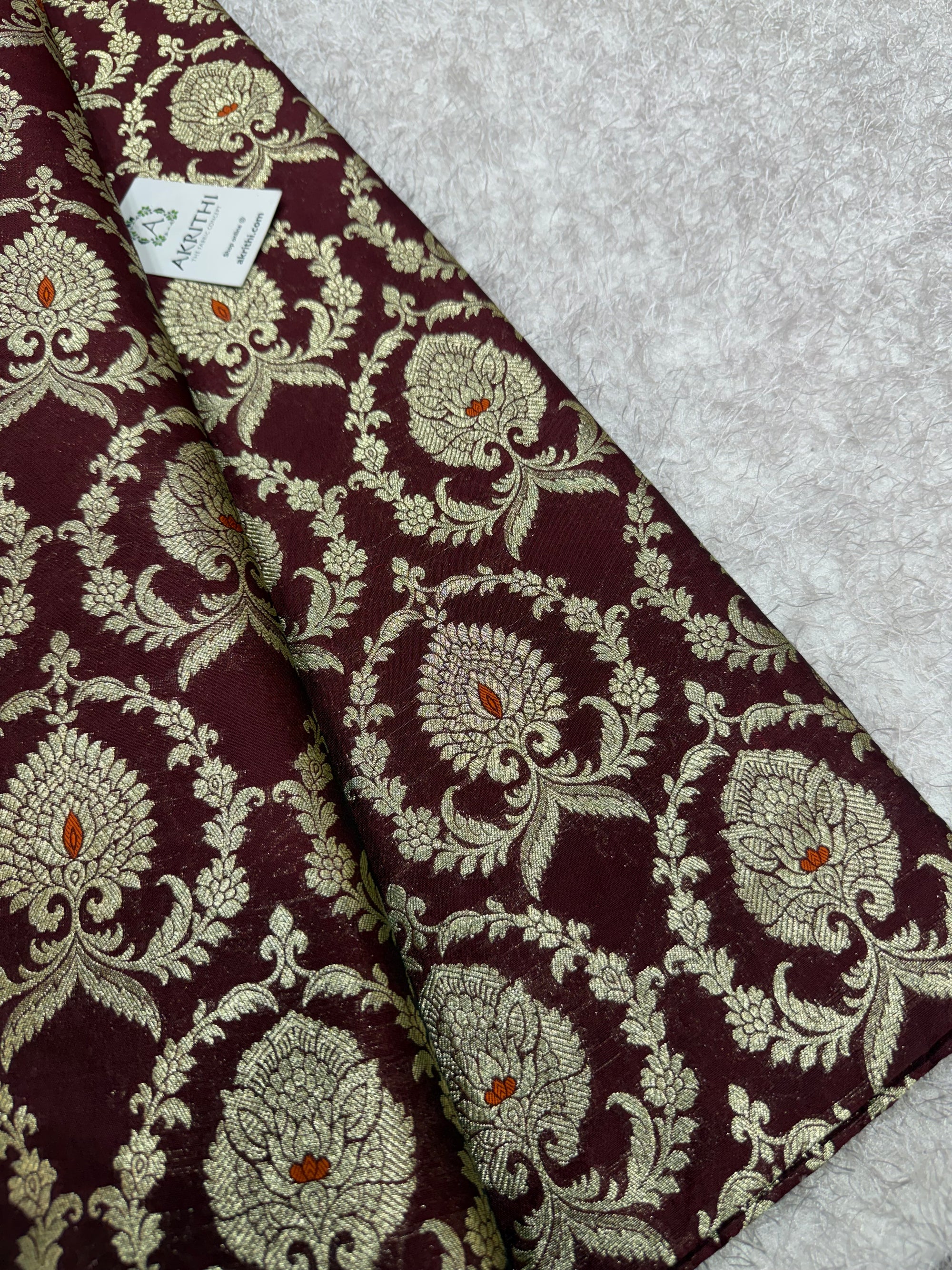 Pure Banarasi brocade fabric