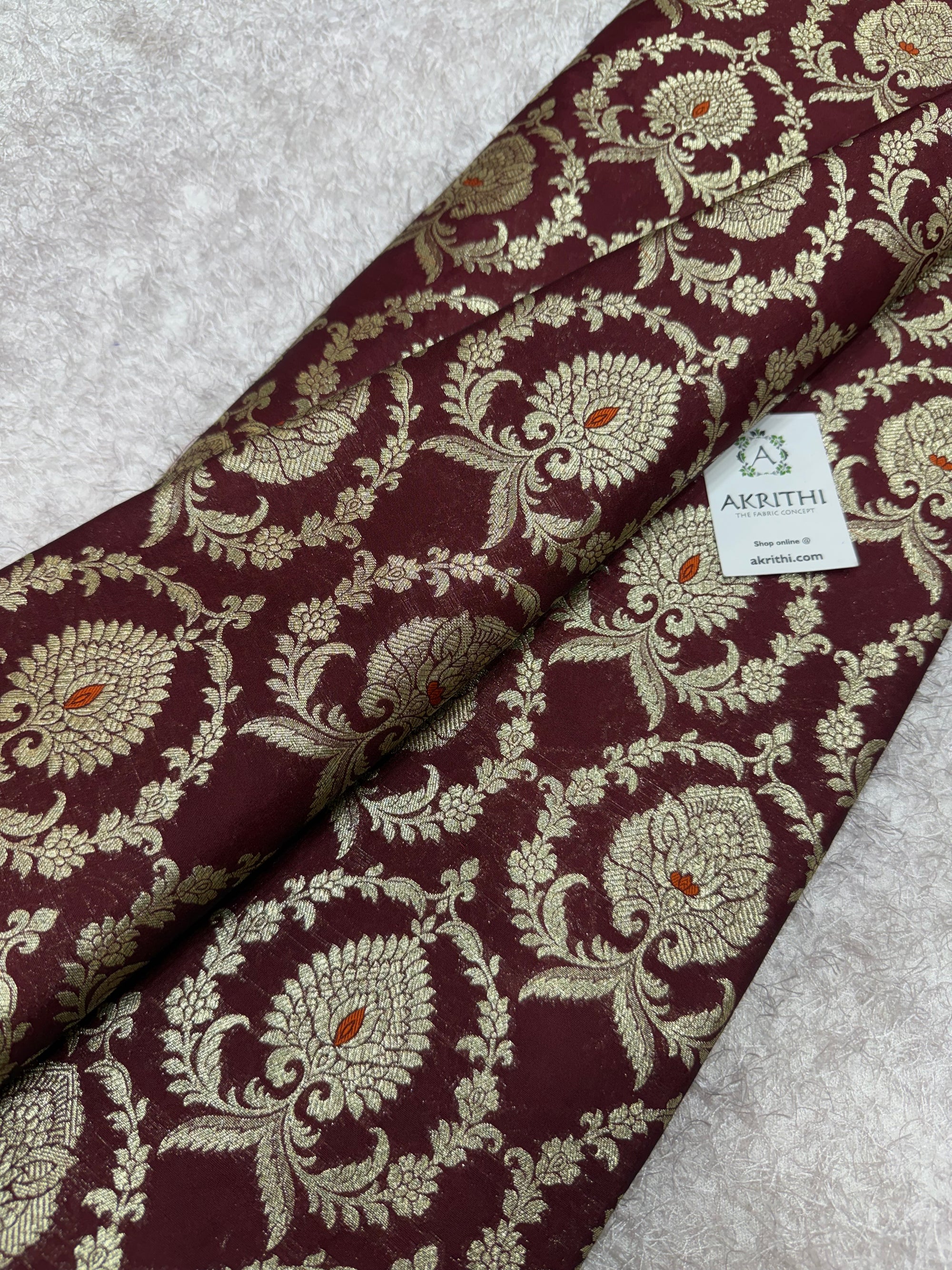 Pure Banarasi brocade fabric
