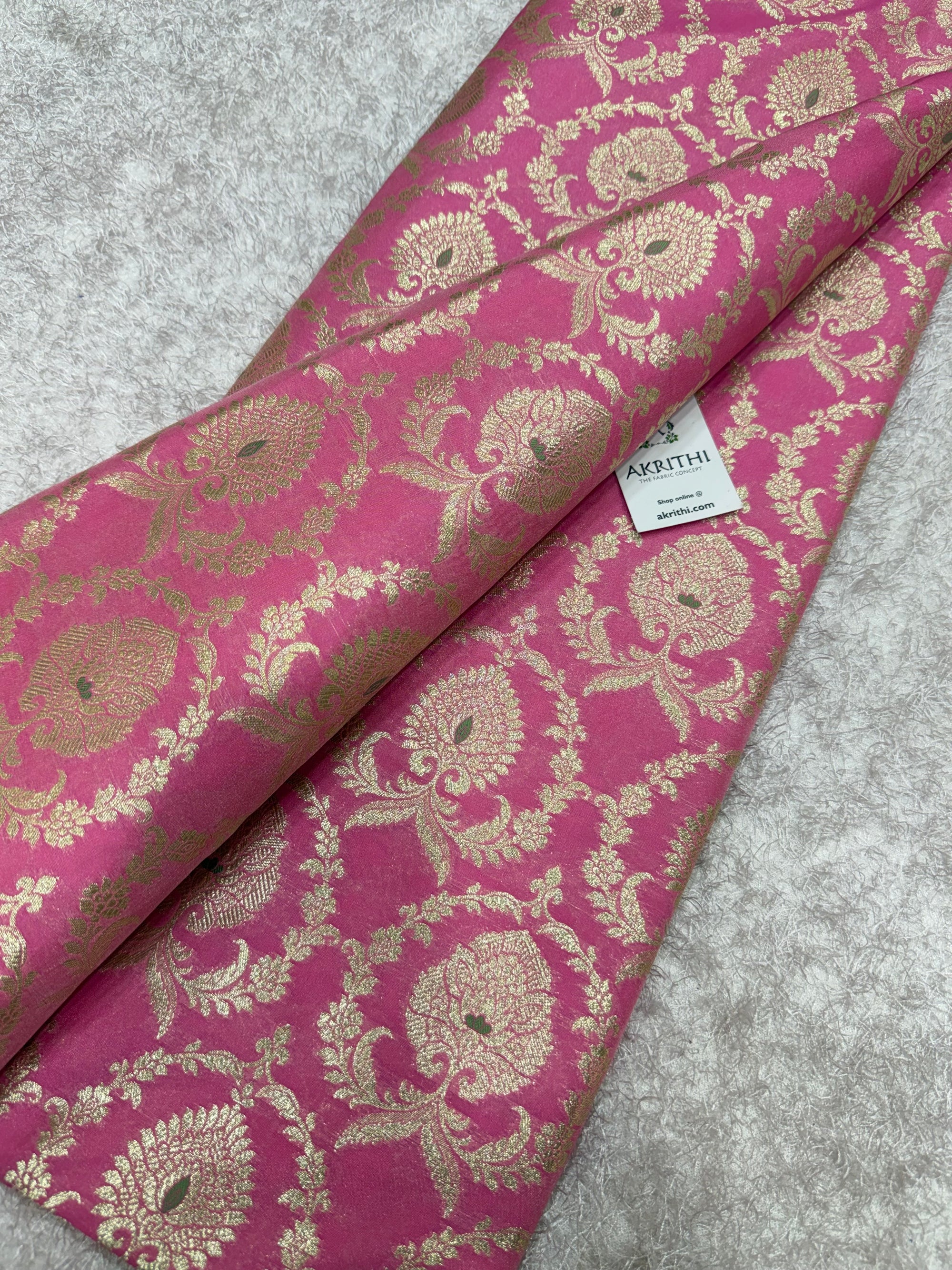 Pure Banarasi brocade fabric