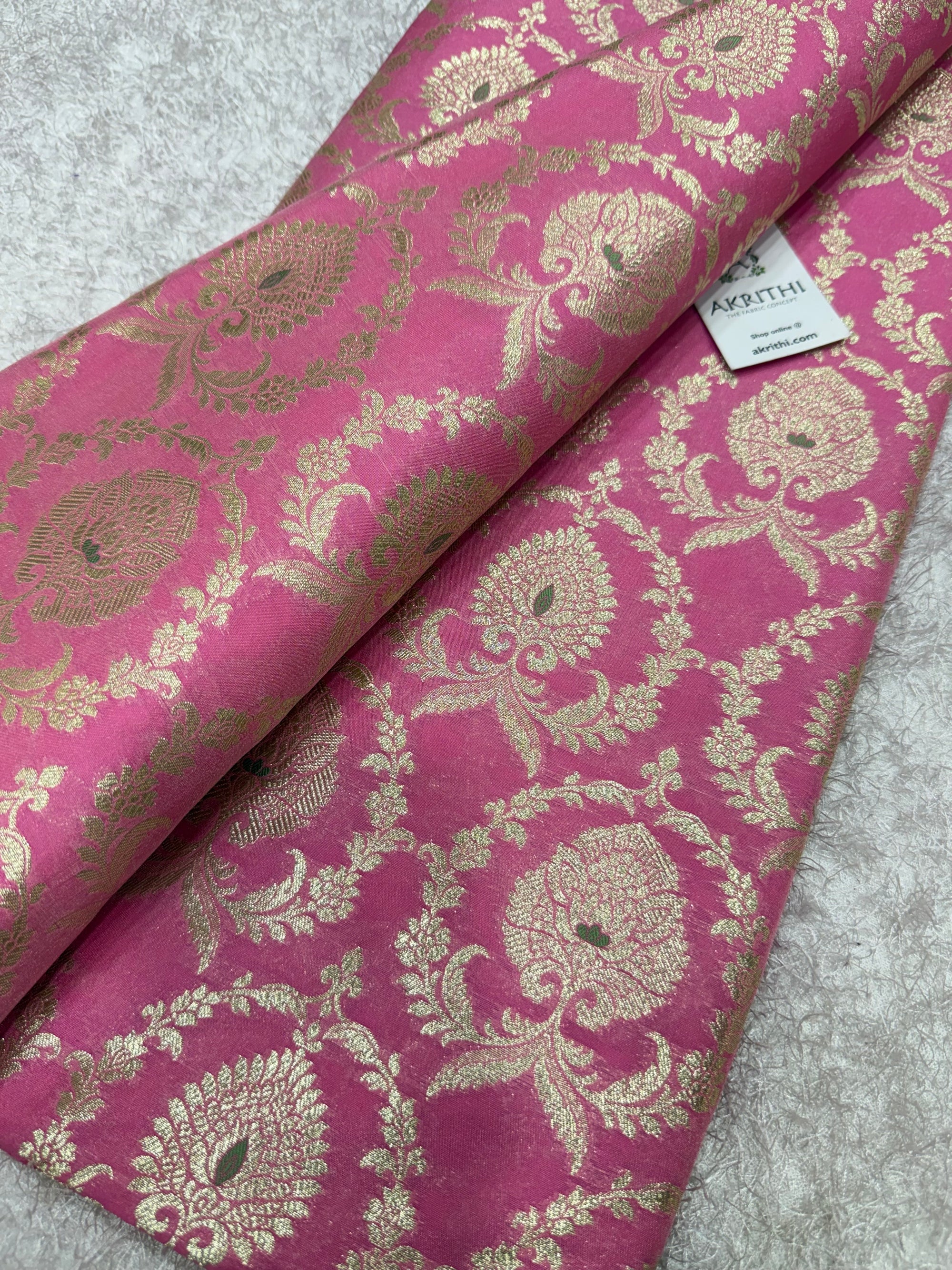 Pure Banarasi brocade fabric