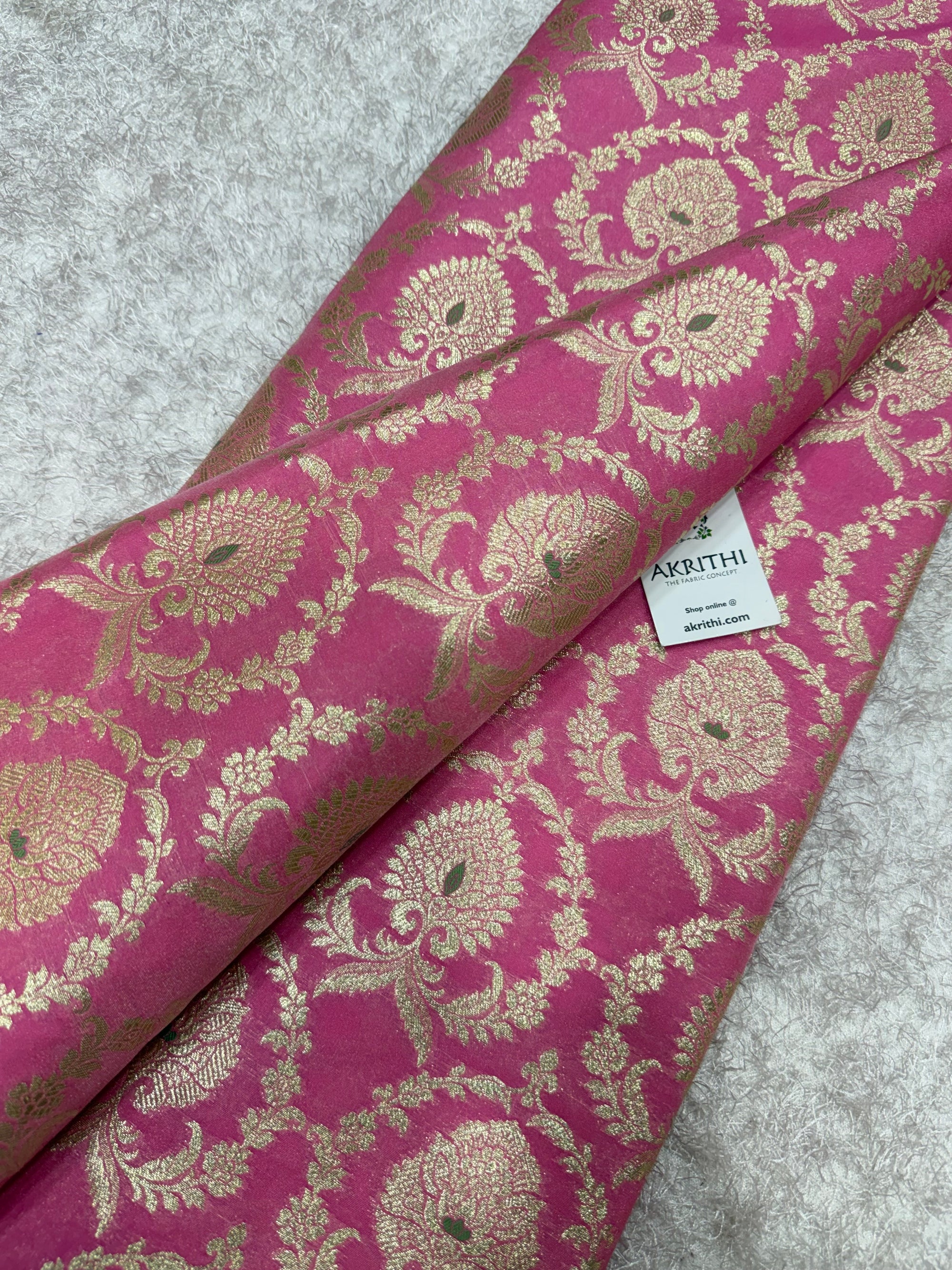 Pure Banarasi brocade fabric