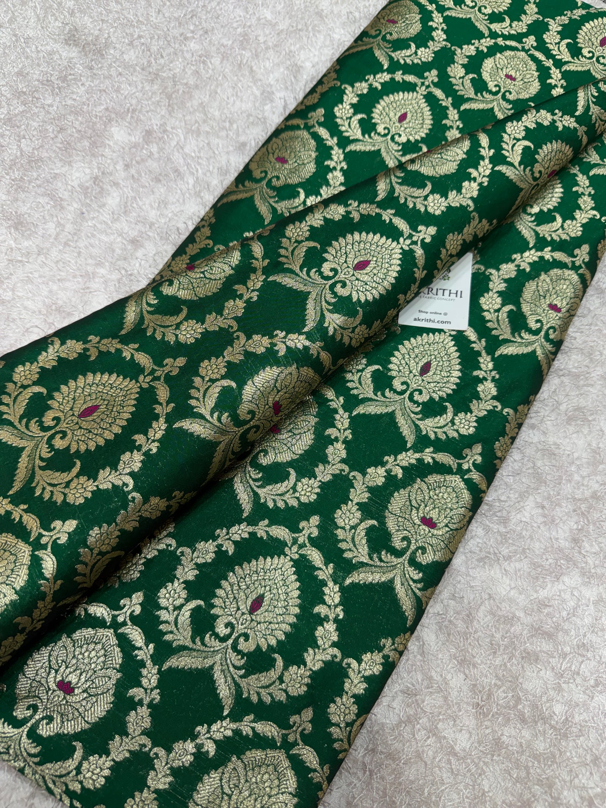 Pure Banarasi brocade fabric