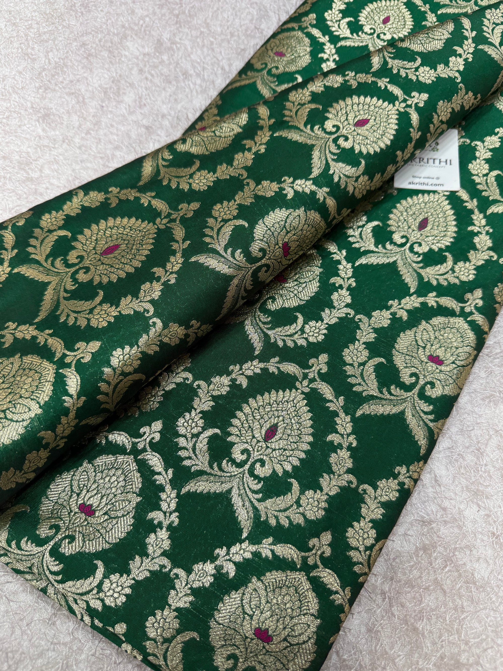 Pure Banarasi brocade fabric