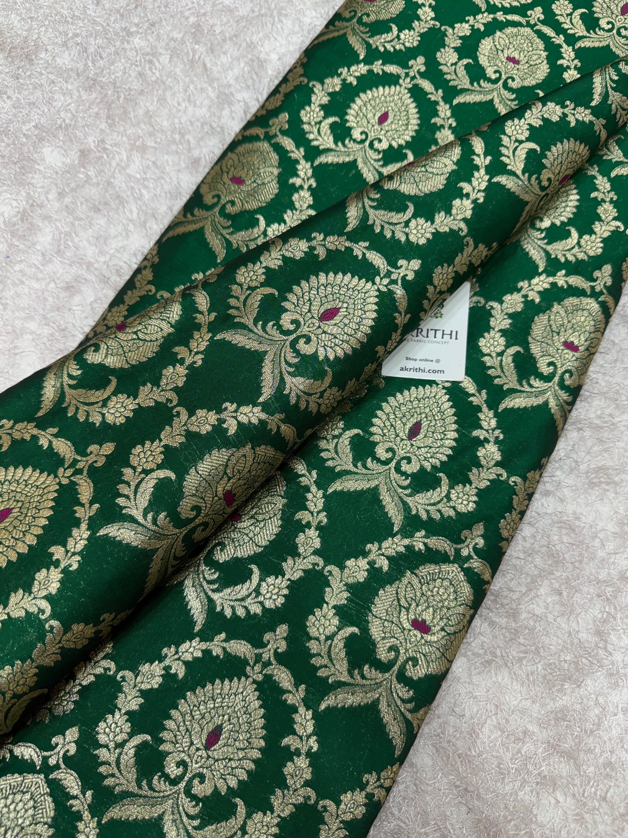 Pure Banarasi brocade fabric