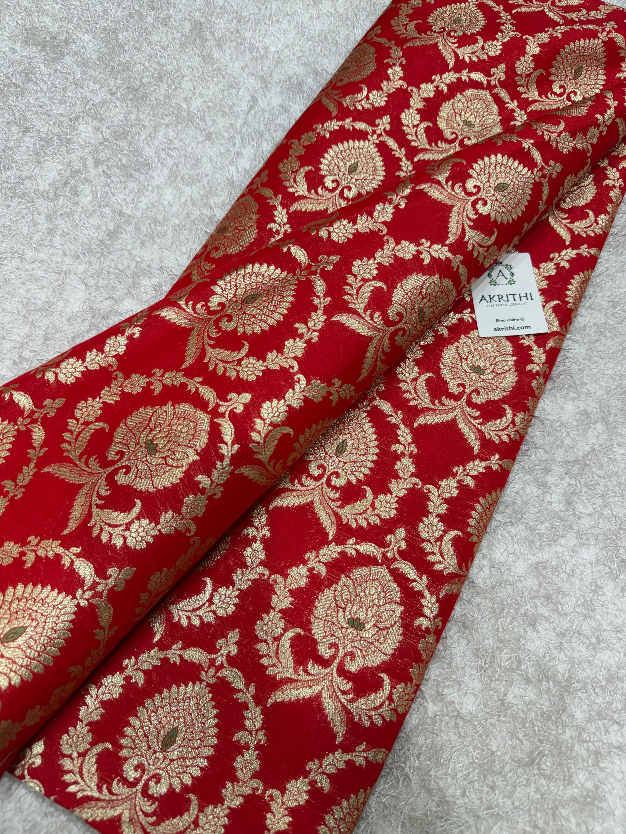 Pure Banarasi brocade fabric
