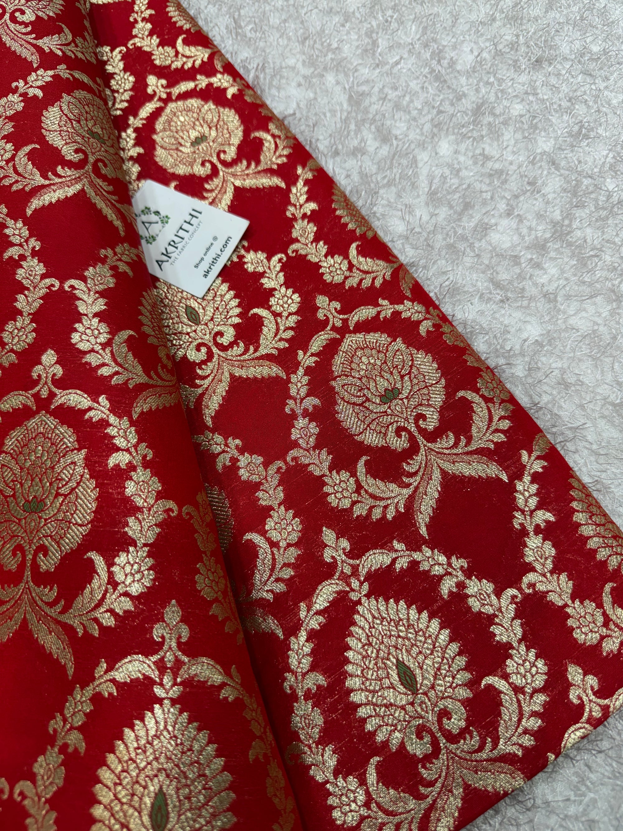 Pure Banarasi brocade fabric