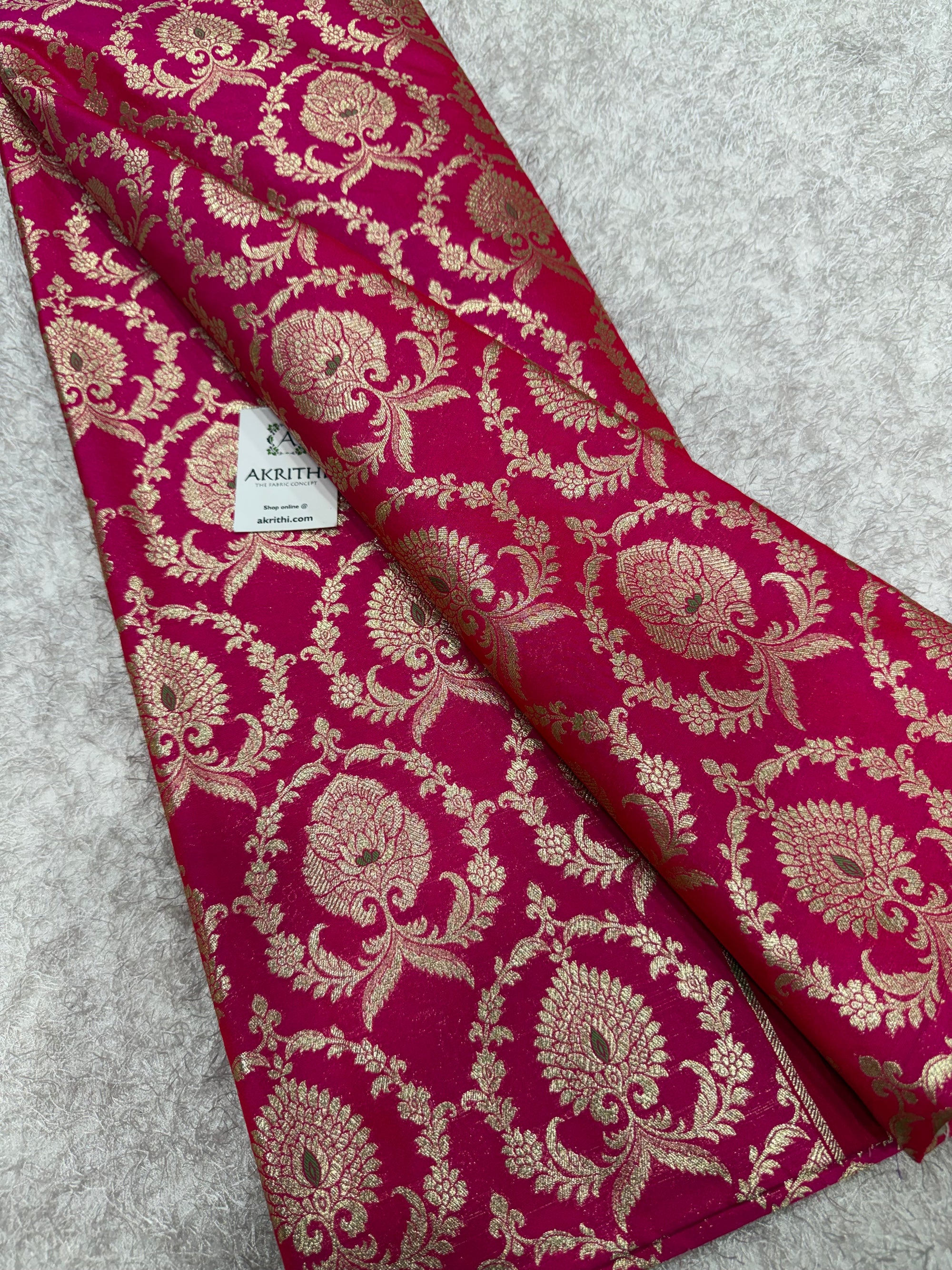 Pure Banarasi brocade fabric