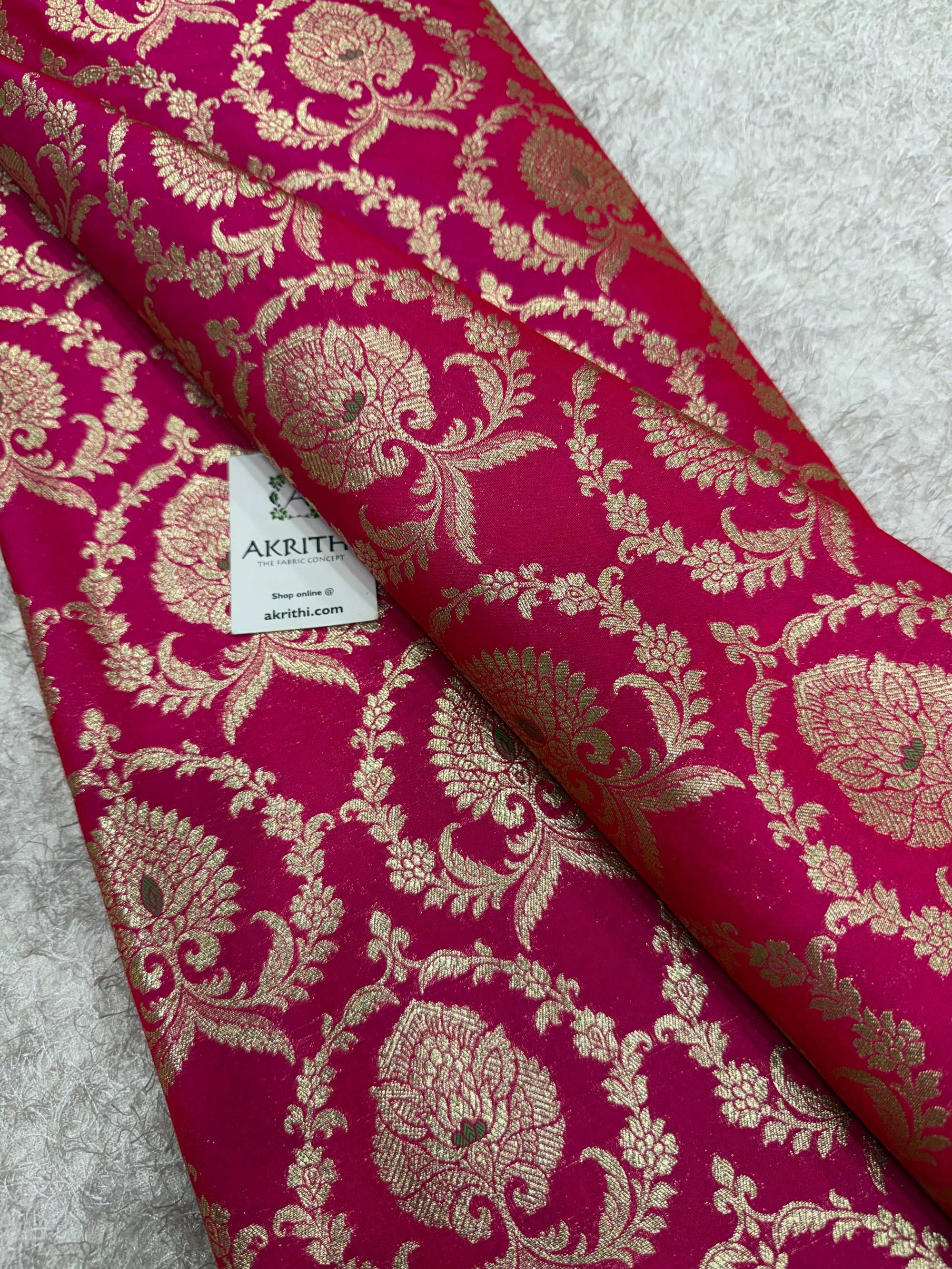 Pure Banarasi brocade fabric