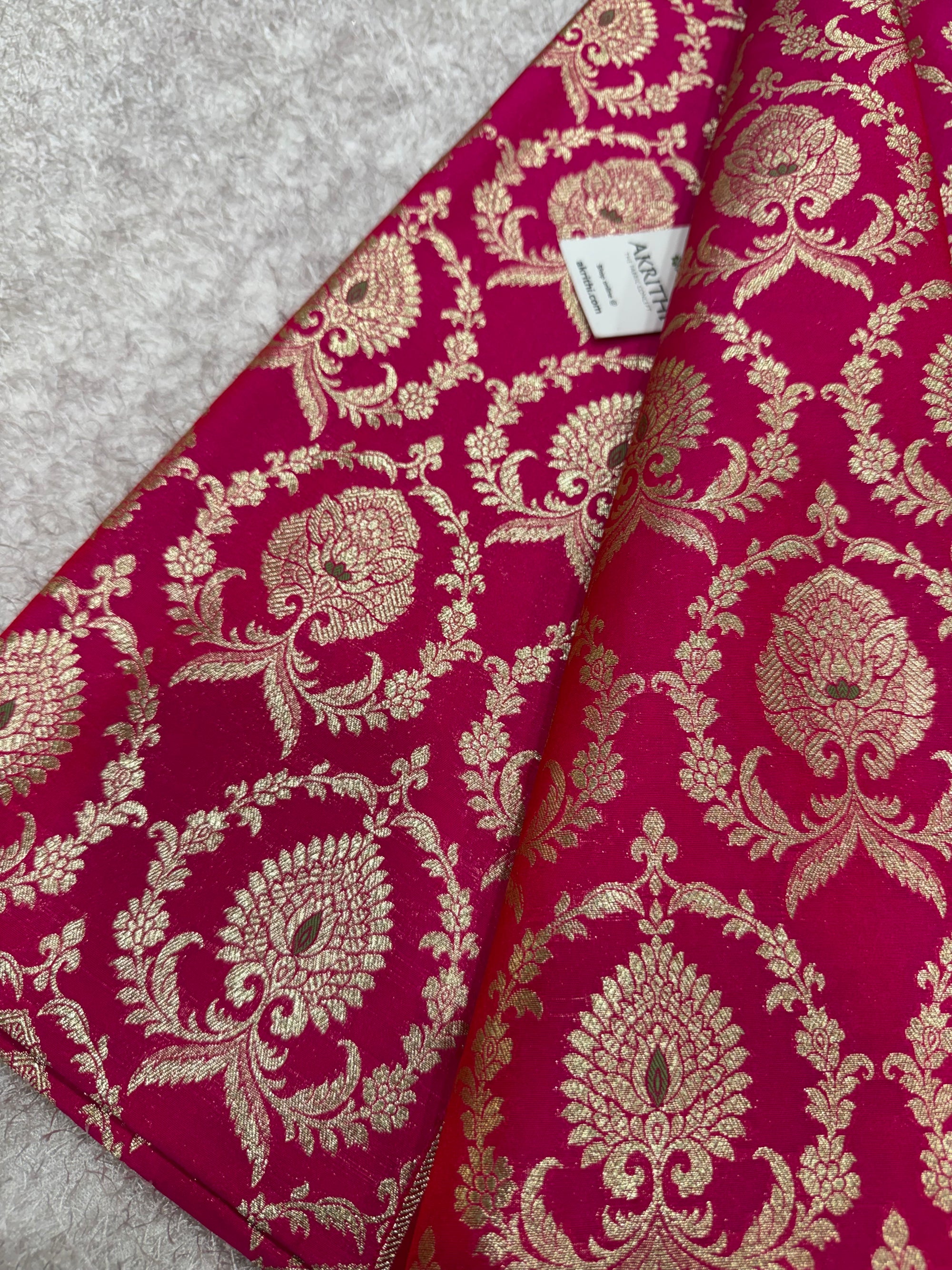 Pure Banarasi brocade fabric