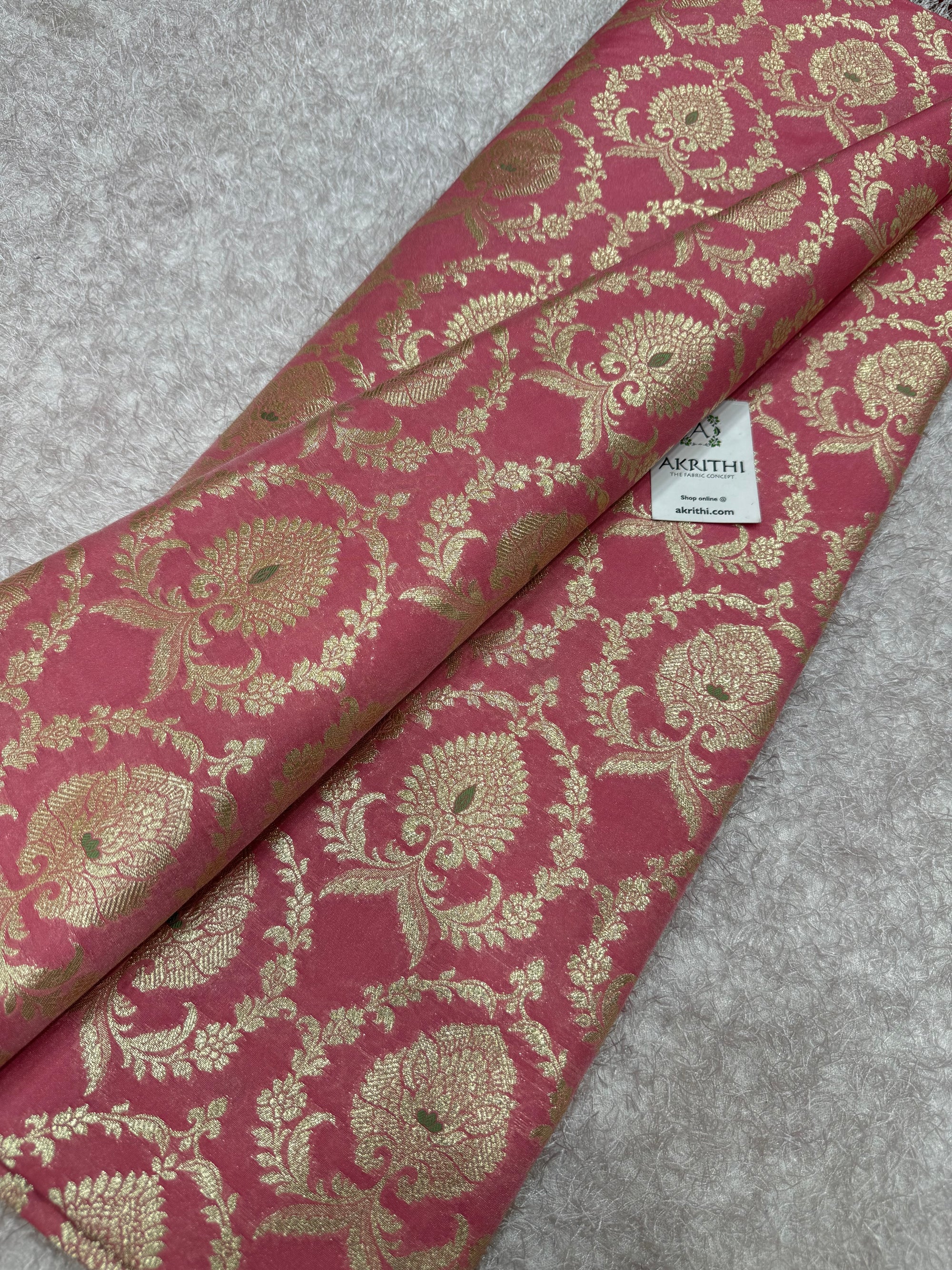 Pure Banarasi brocade fabric