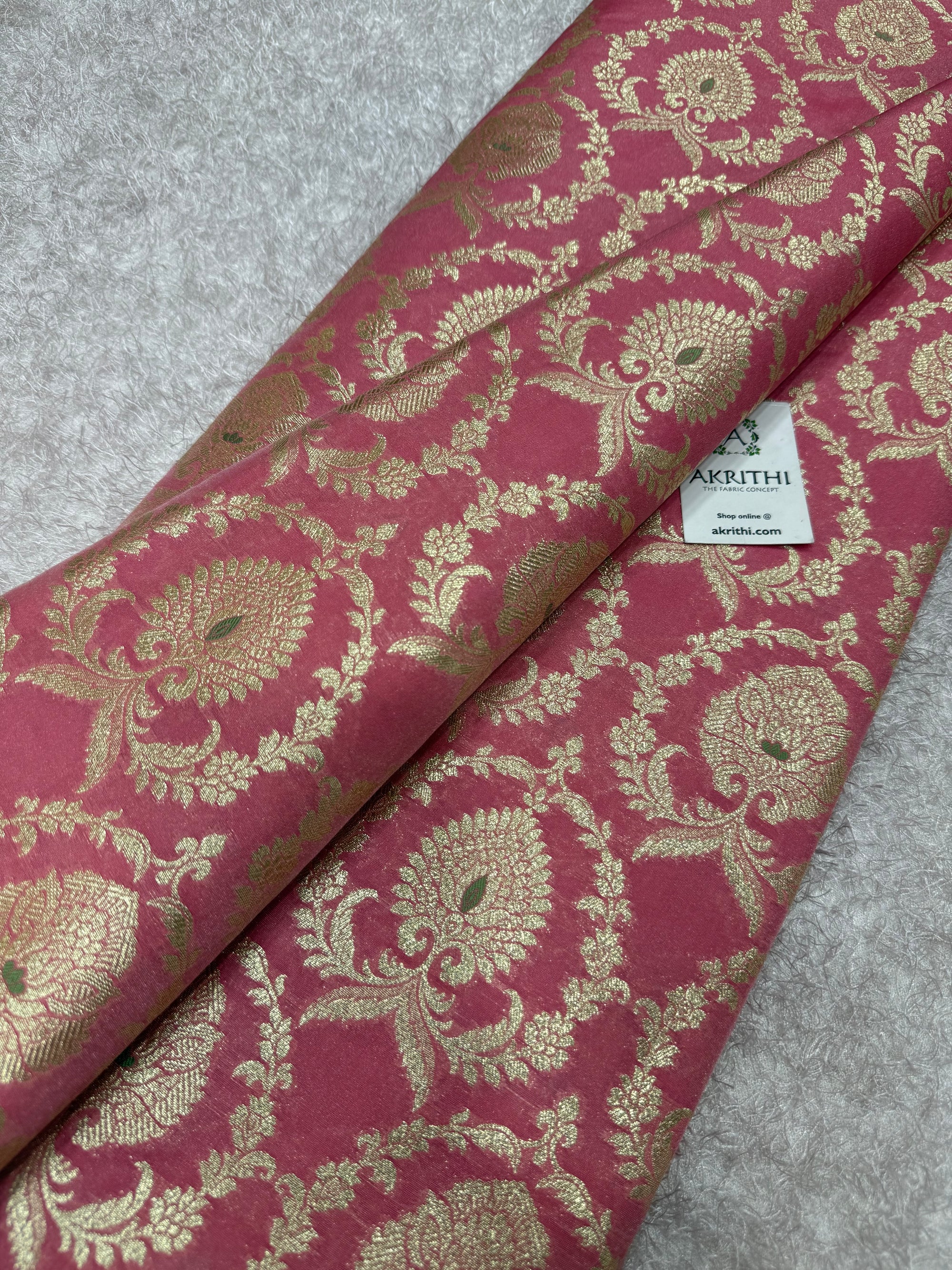 Pure Banarasi brocade fabric