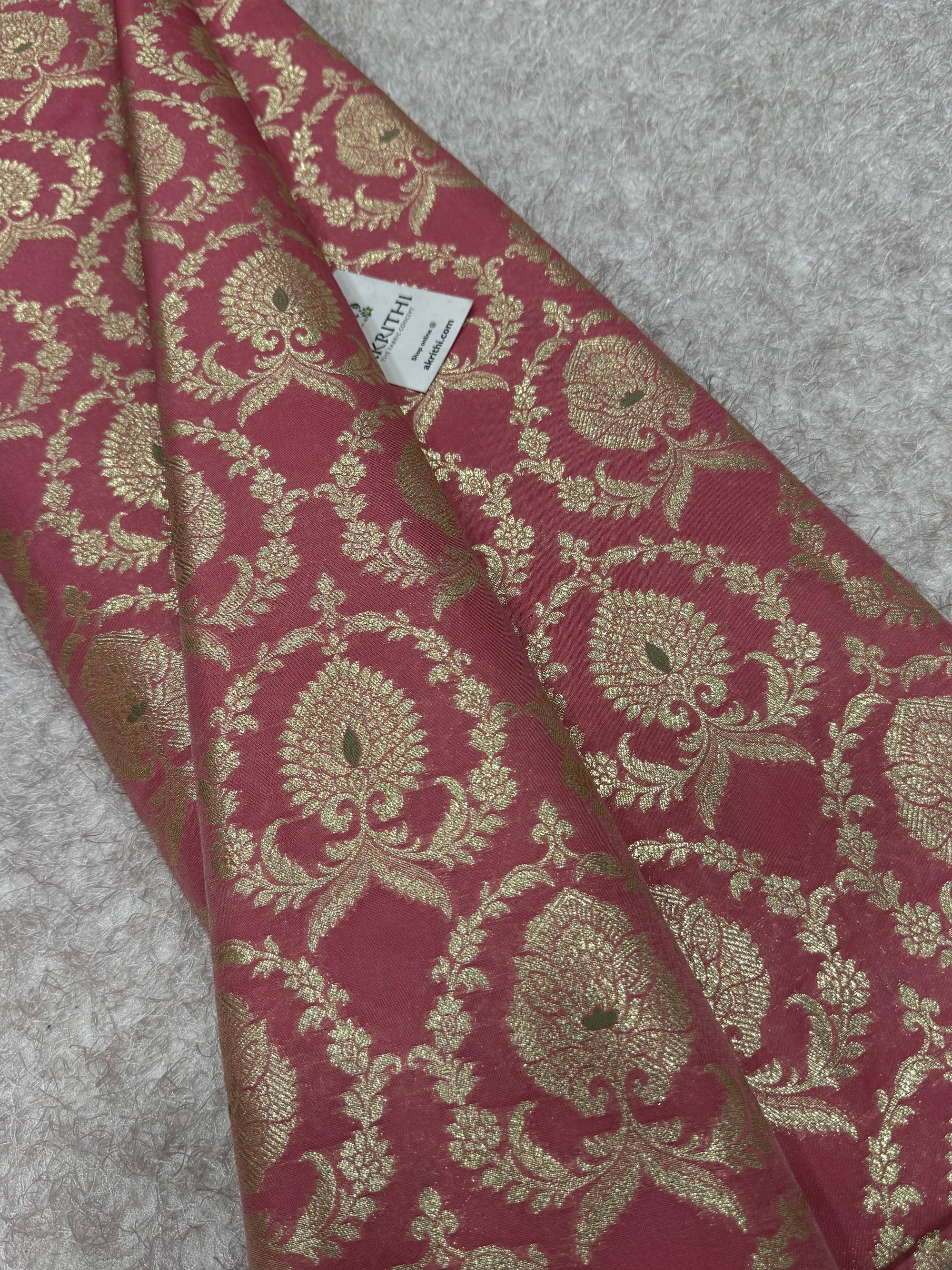 Pure Banarasi brocade fabric