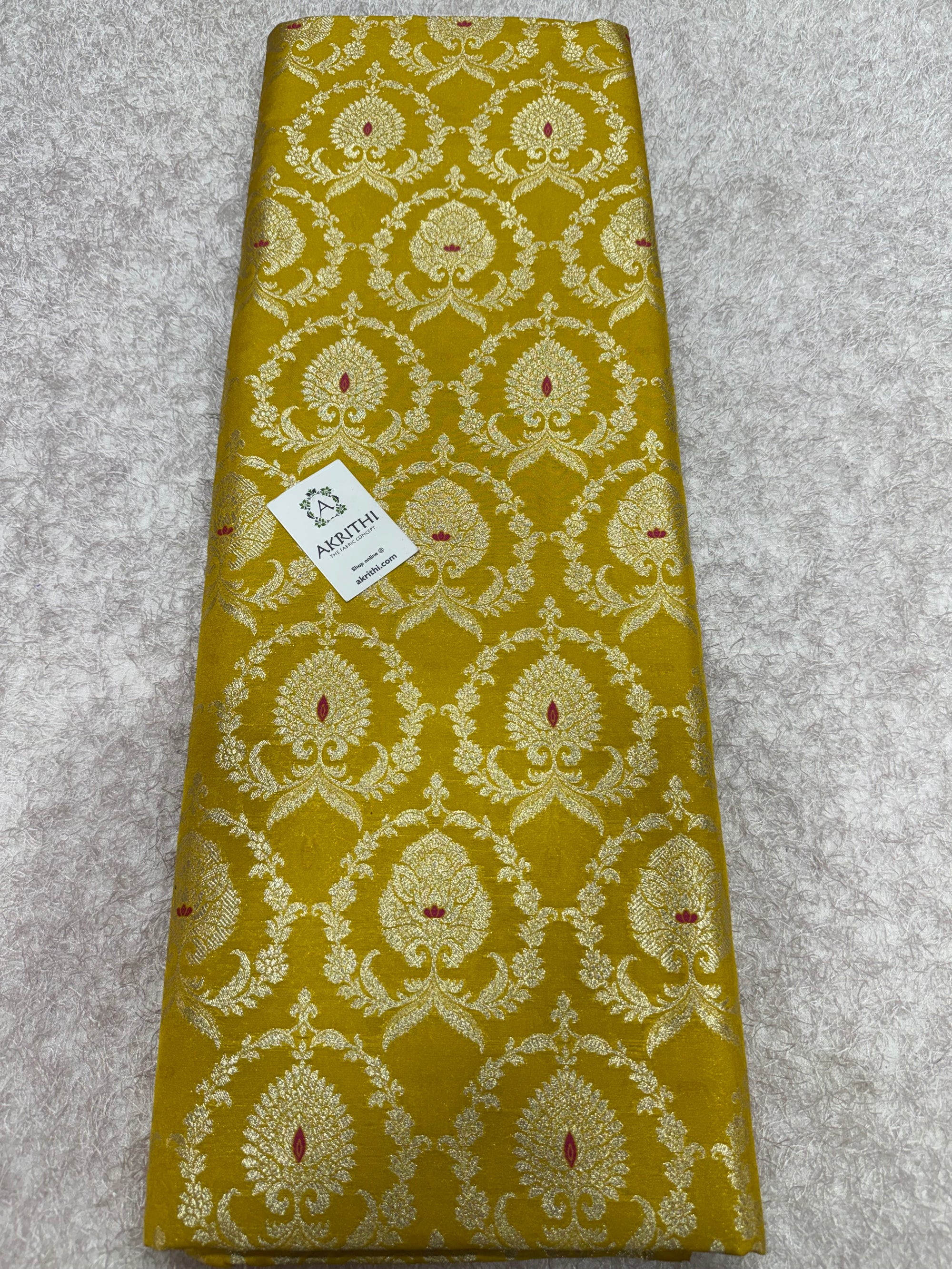 Pure Banarasi brocade fabric