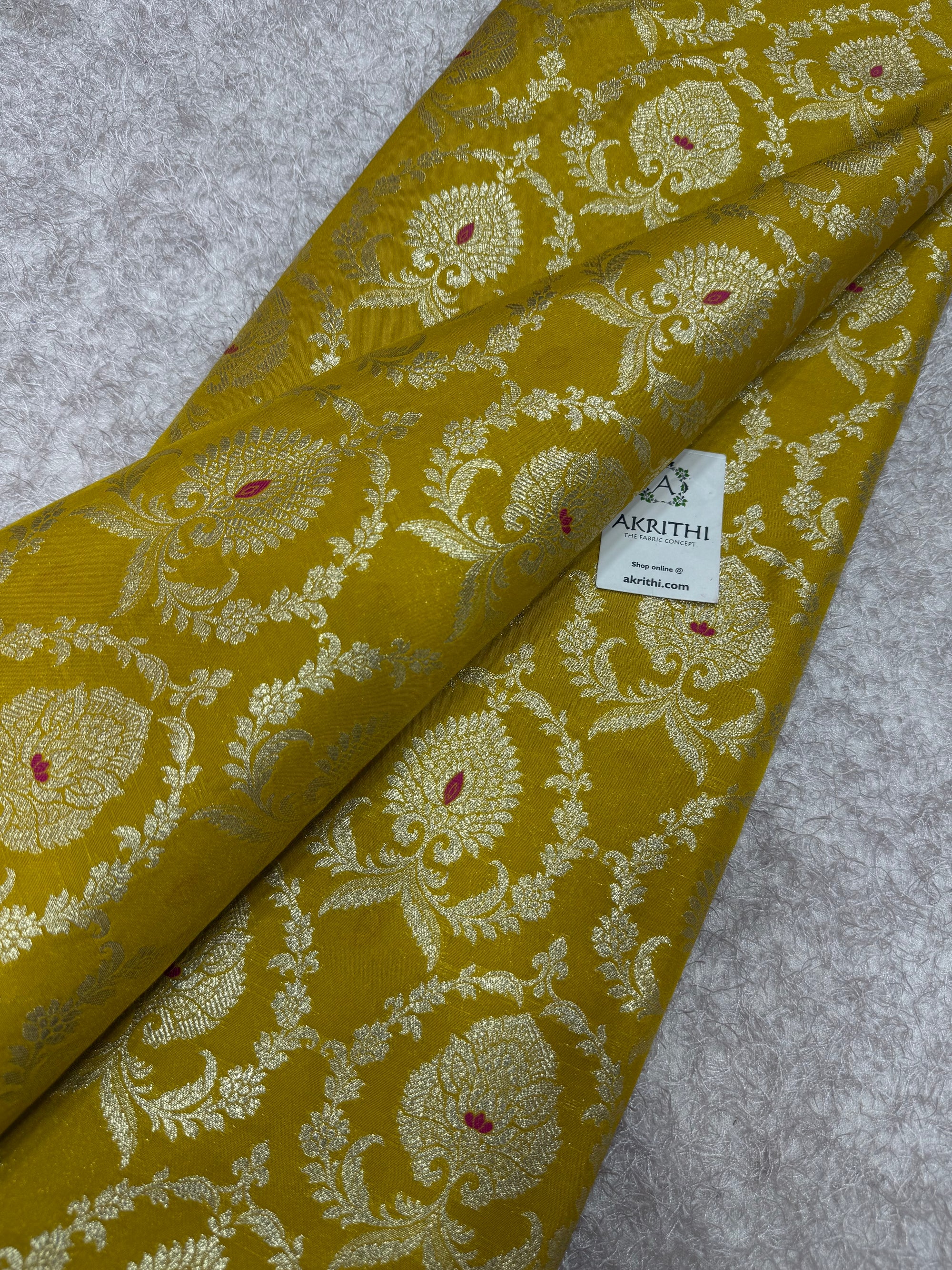 Pure Banarasi brocade fabric