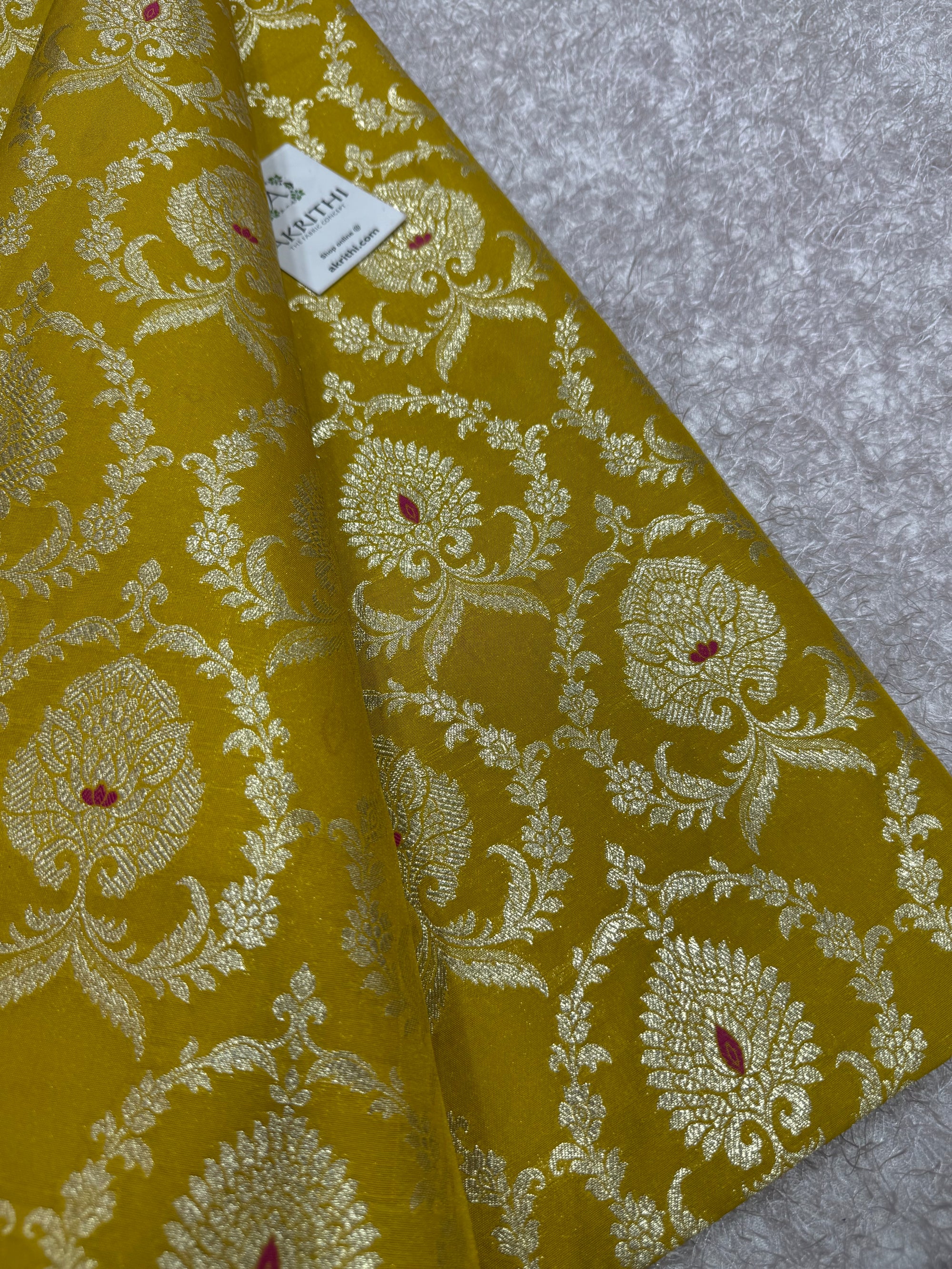 Pure Banarasi brocade fabric