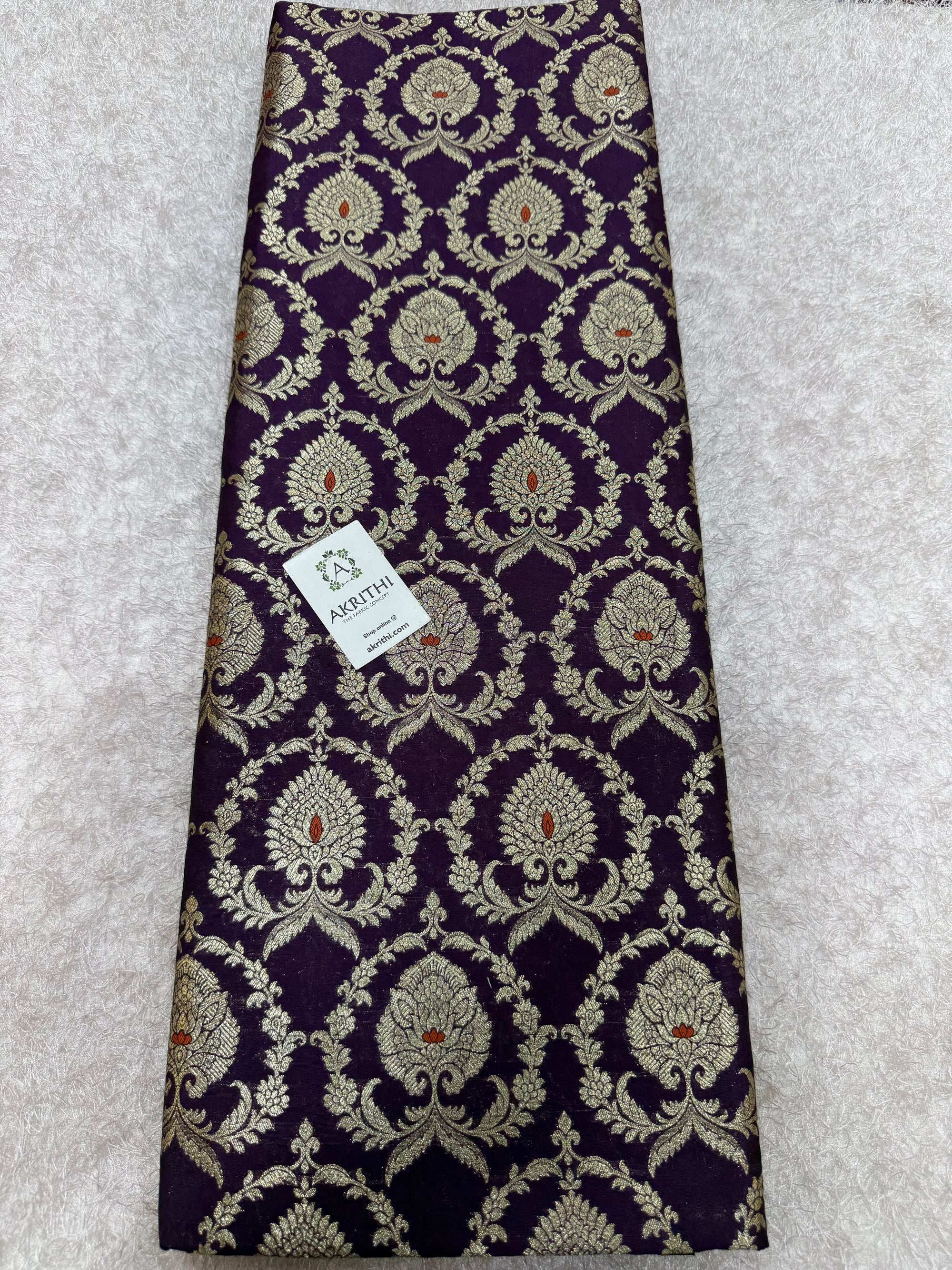 Pure Banarasi brocade fabric