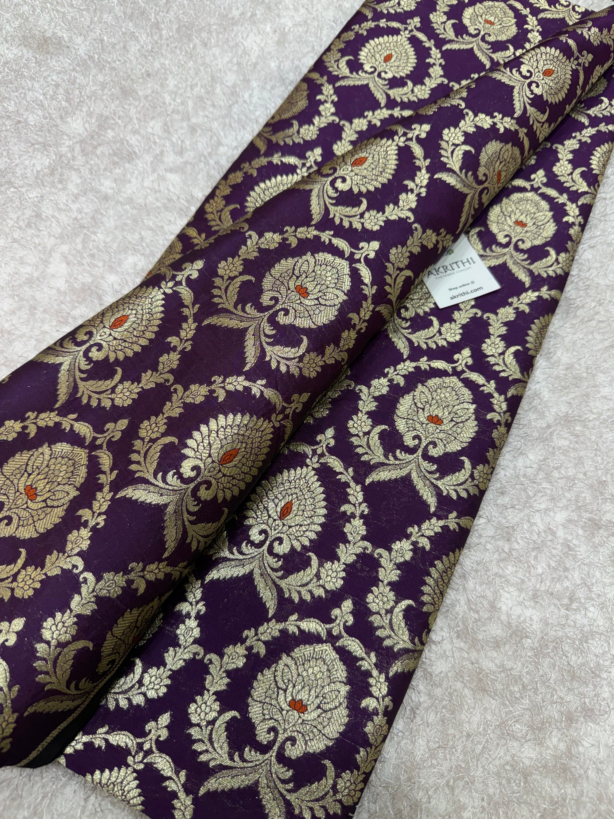 Pure Banarasi brocade fabric