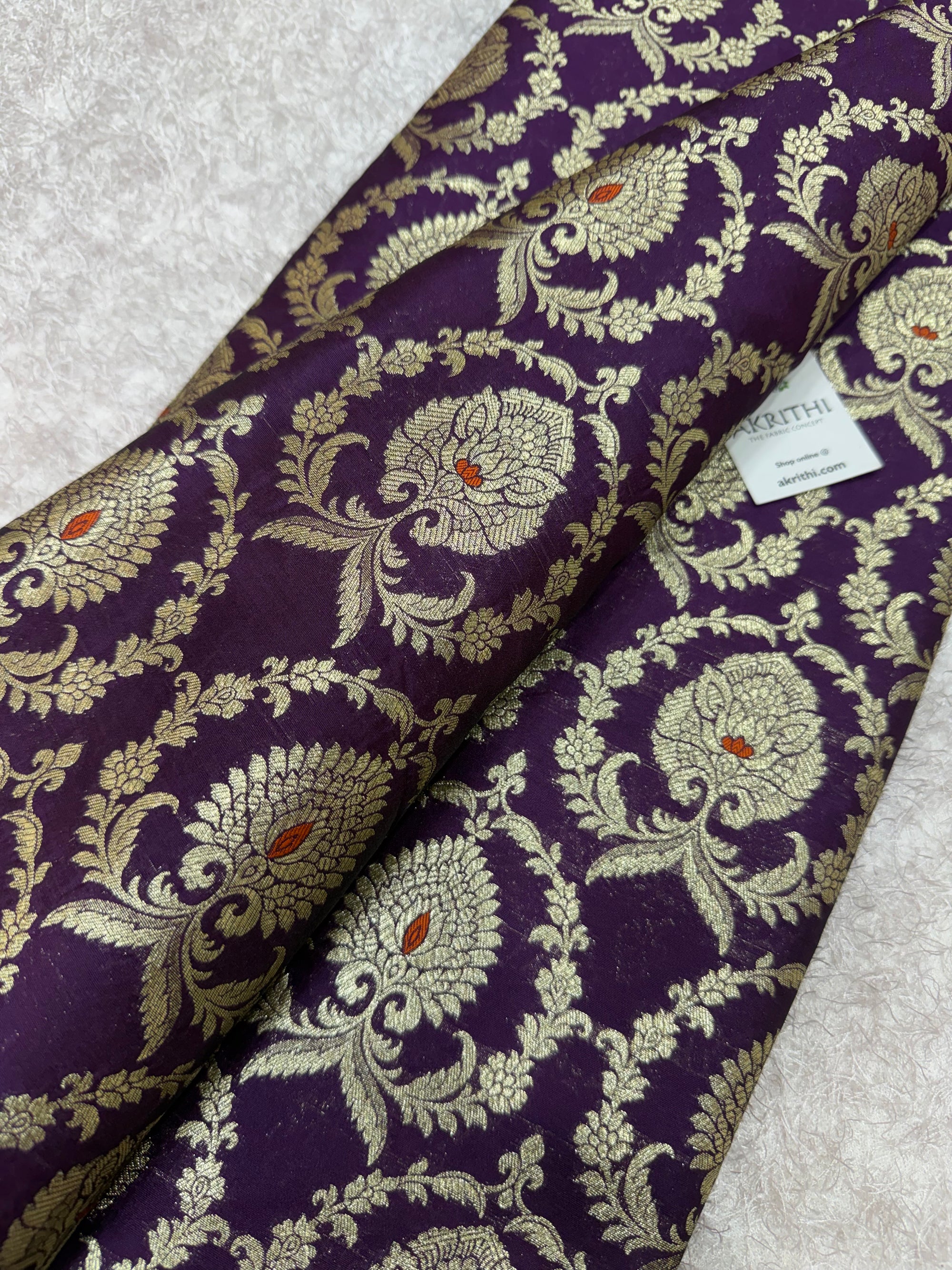 Pure Banarasi brocade fabric