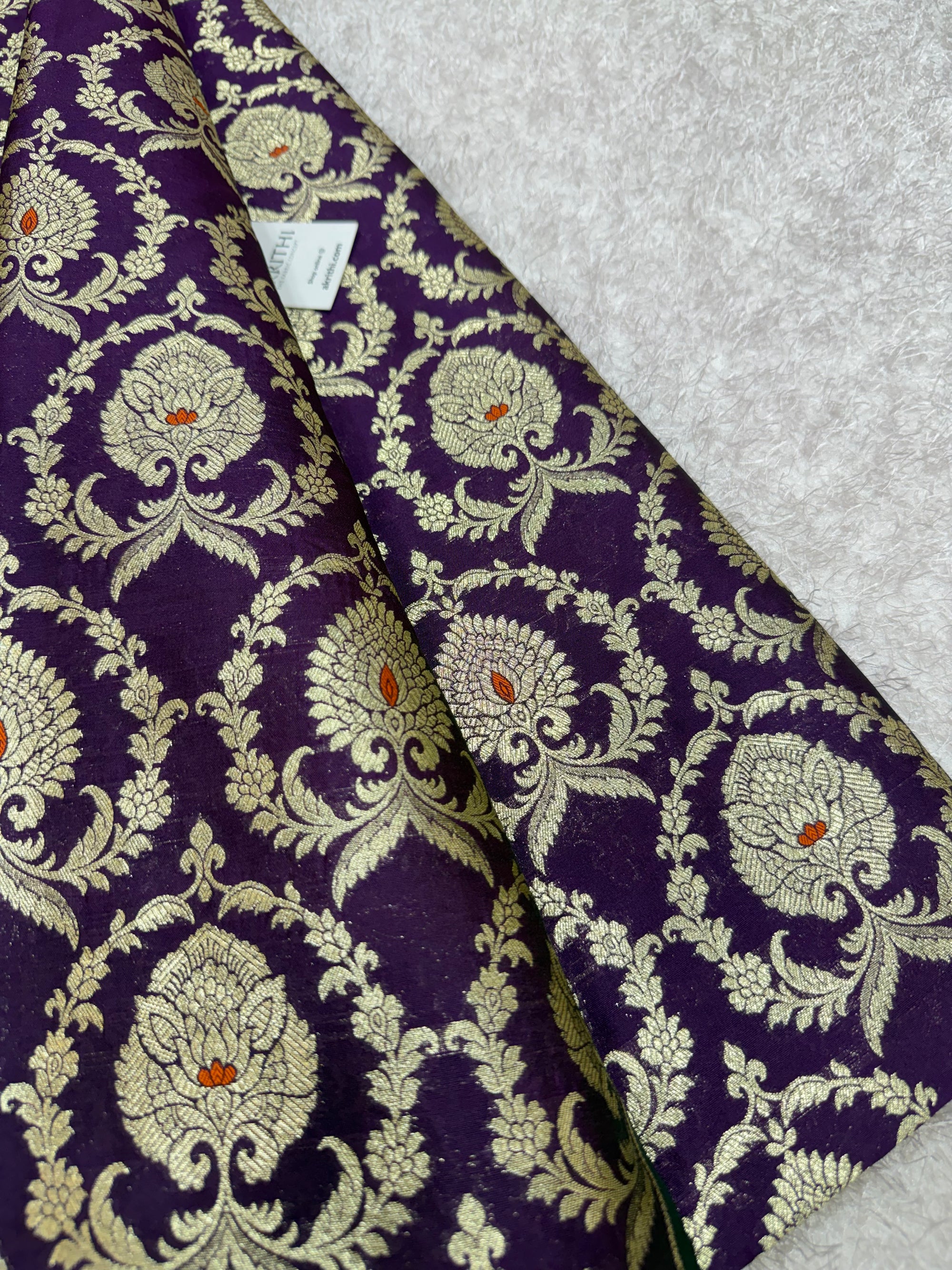 Pure Banarasi brocade fabric
