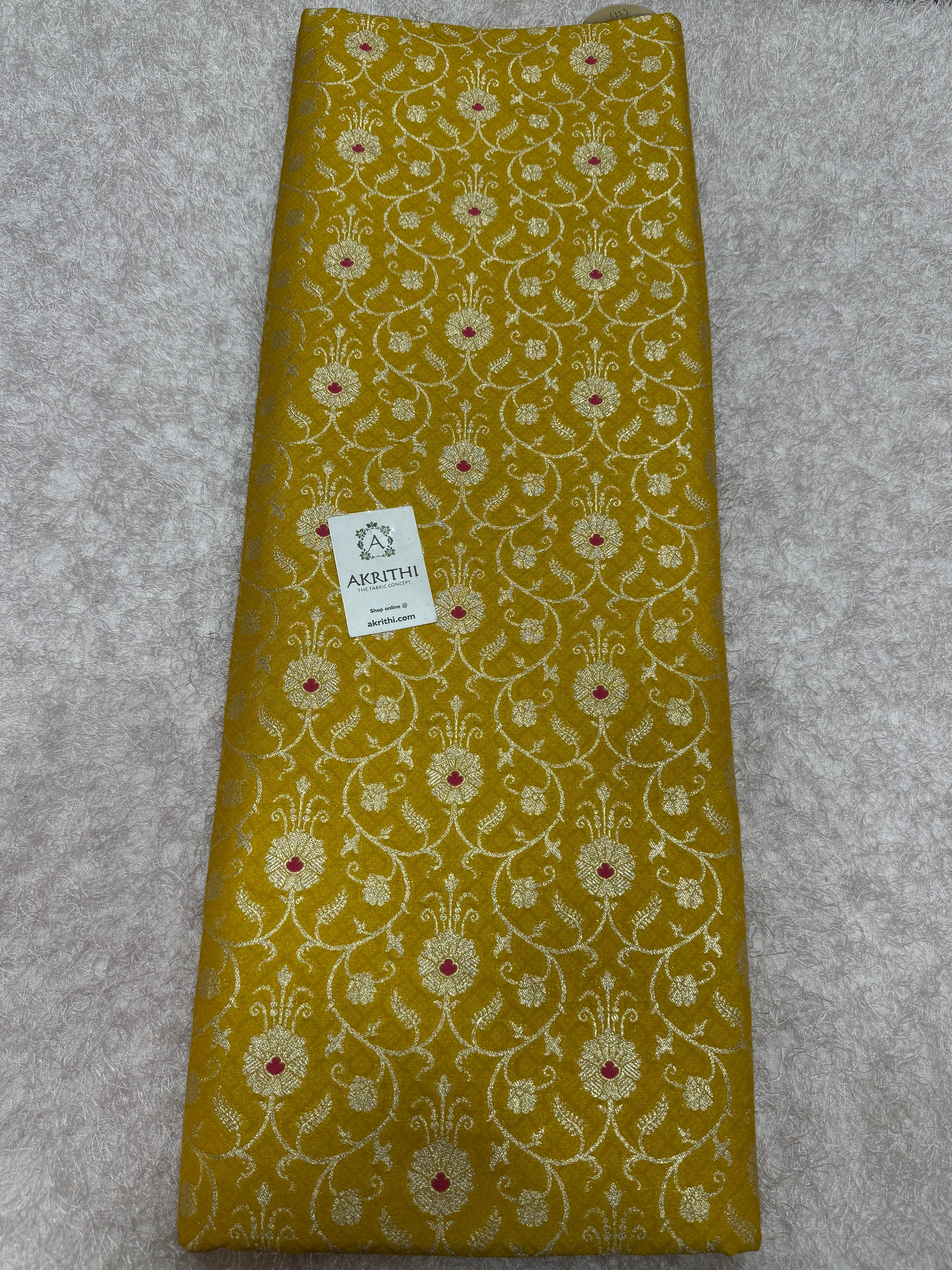 Pure Banarasi brocade fabric