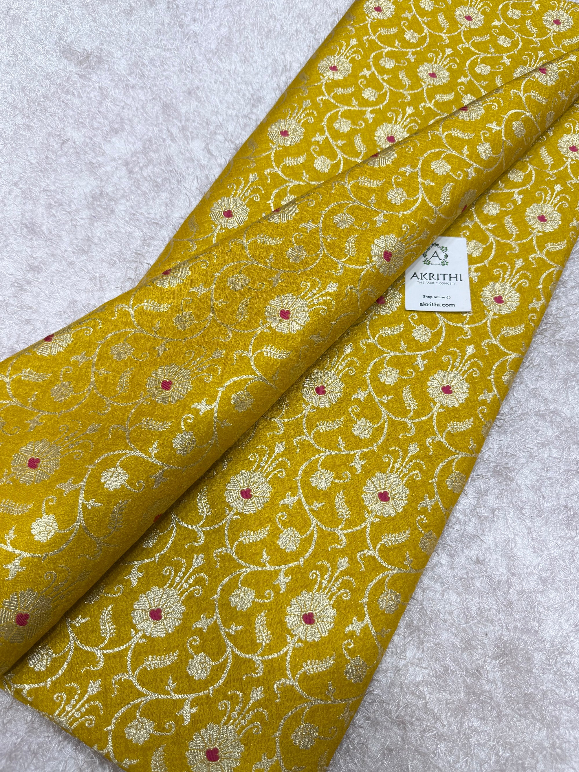 Pure Banarasi brocade fabric