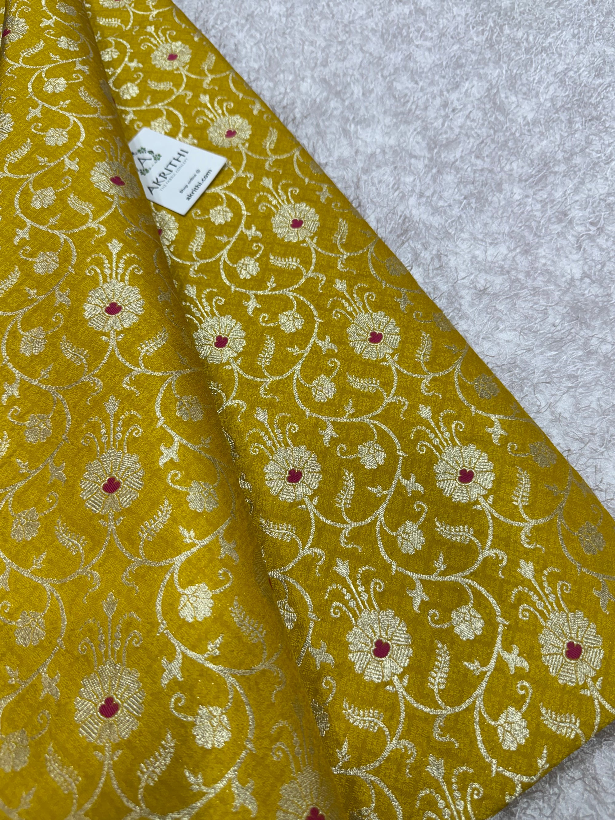 Pure Banarasi brocade fabric