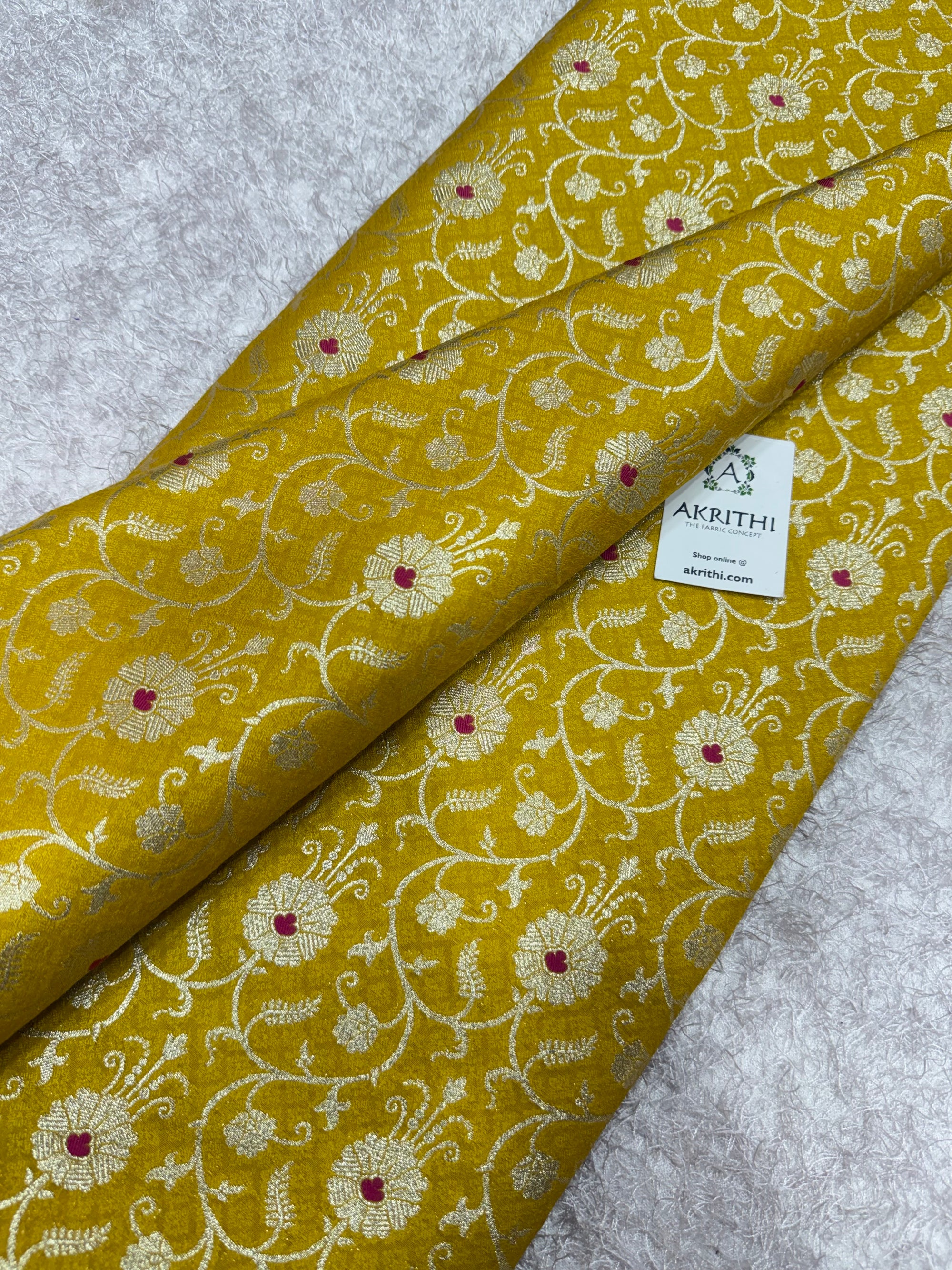Pure Banarasi brocade fabric