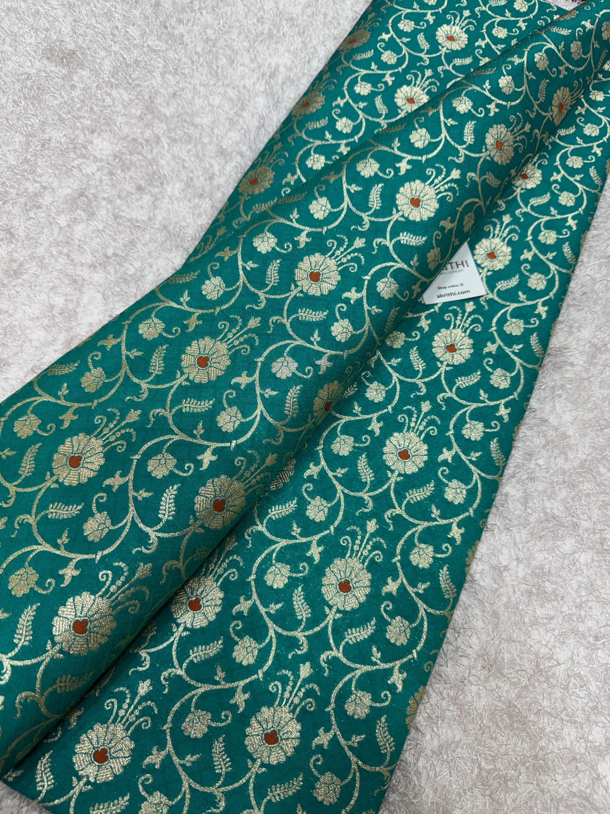 Pure Banarasi brocade fabric