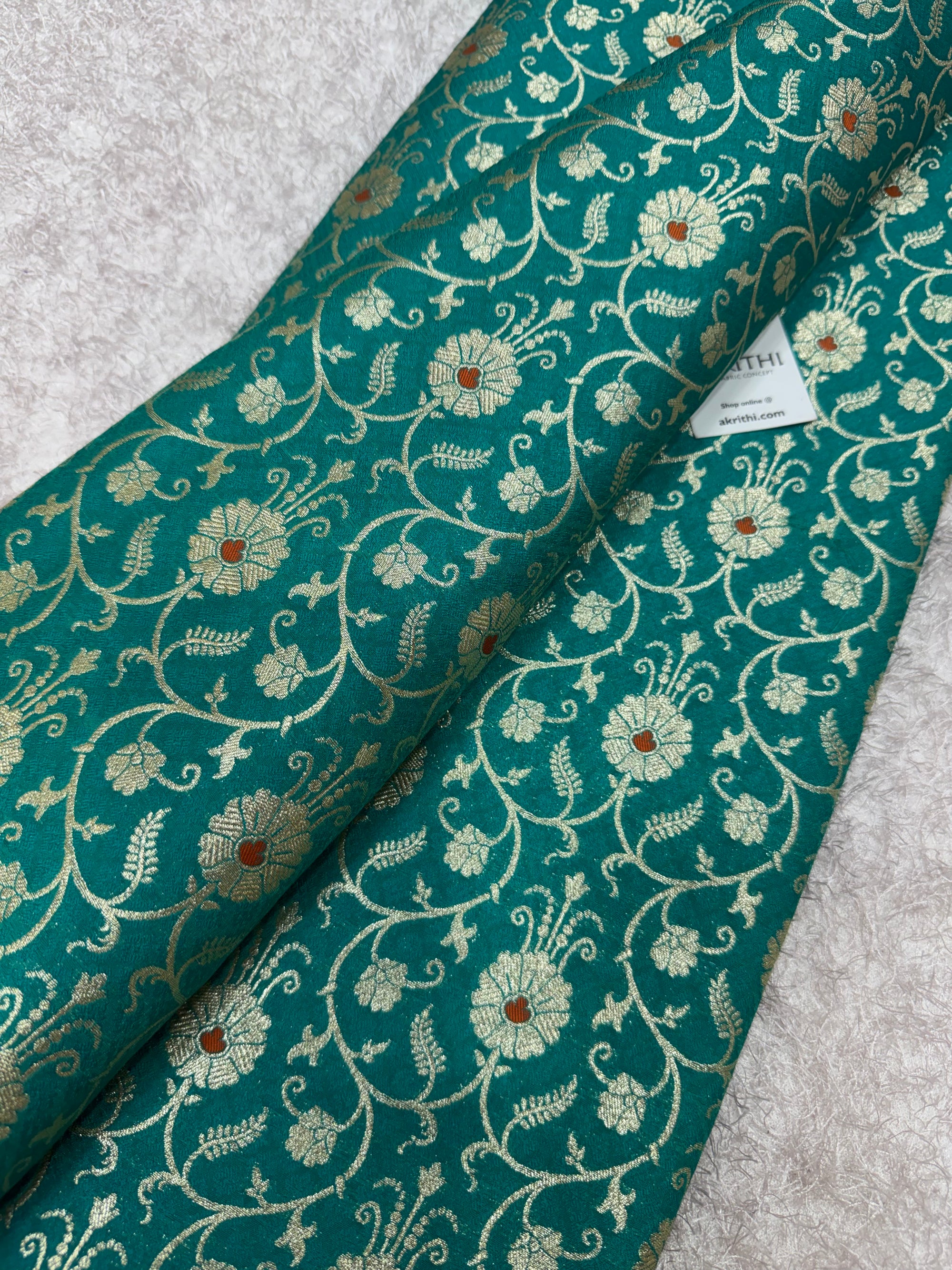 Pure Banarasi brocade fabric